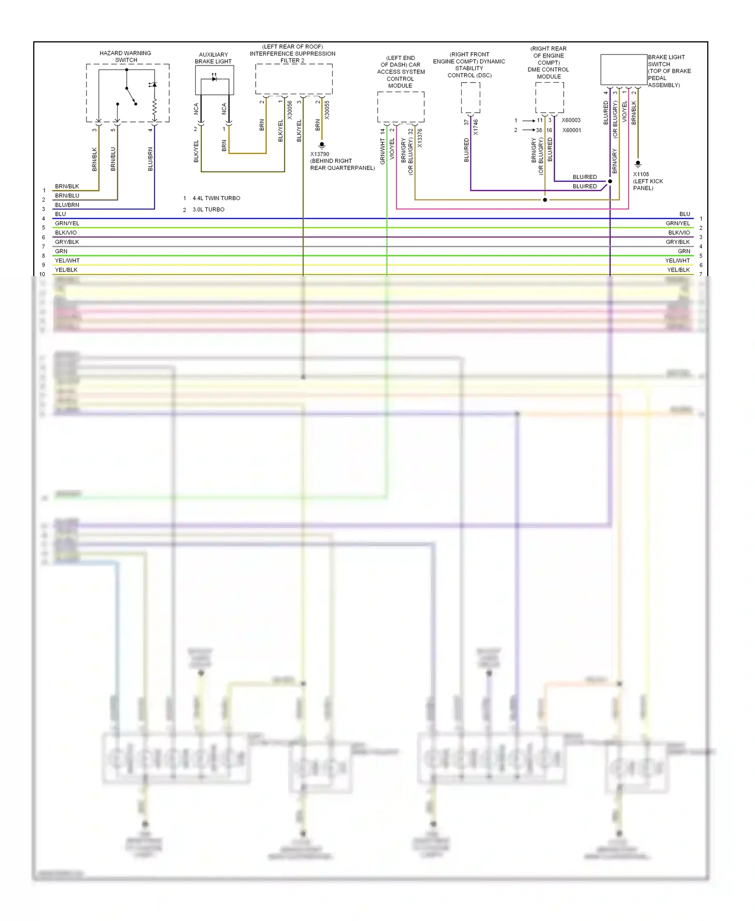 Wiring diagram blk/wht for BMW X6 E71 facelift (2012-2014) (15 of 37)