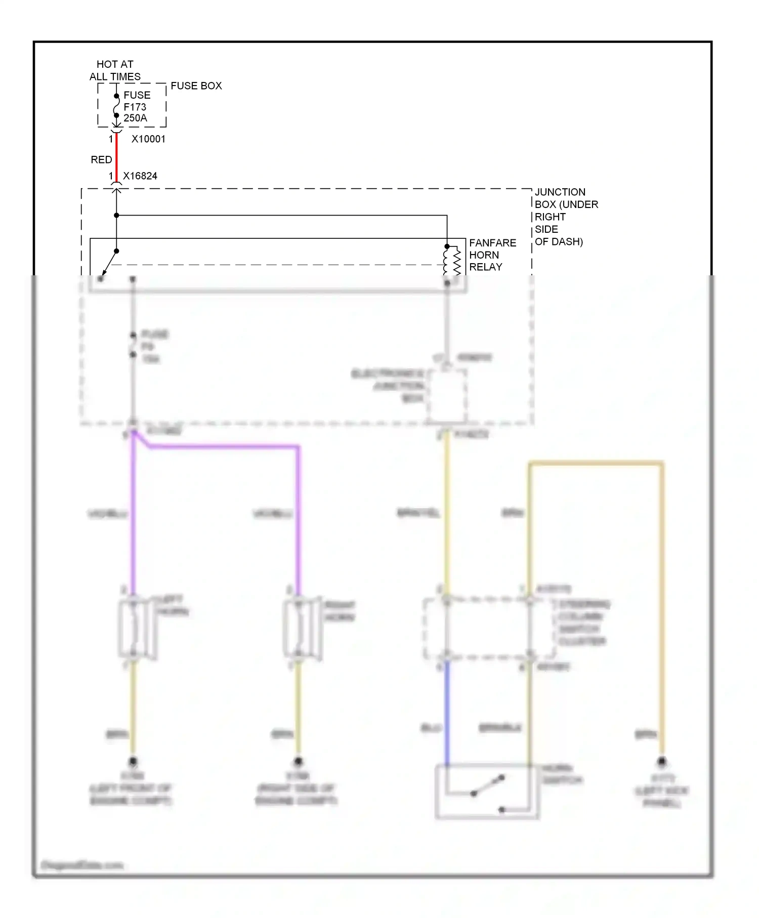 Wiring diagram blu for BMW X6 E71 facelift (2012-2014) (26 of 83)