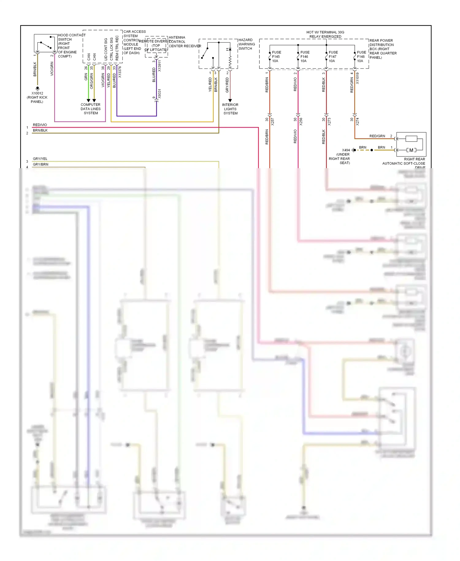 Wiring diagram blu for BMW X6 E71 facelift (2012-2014) (4 of 83)
