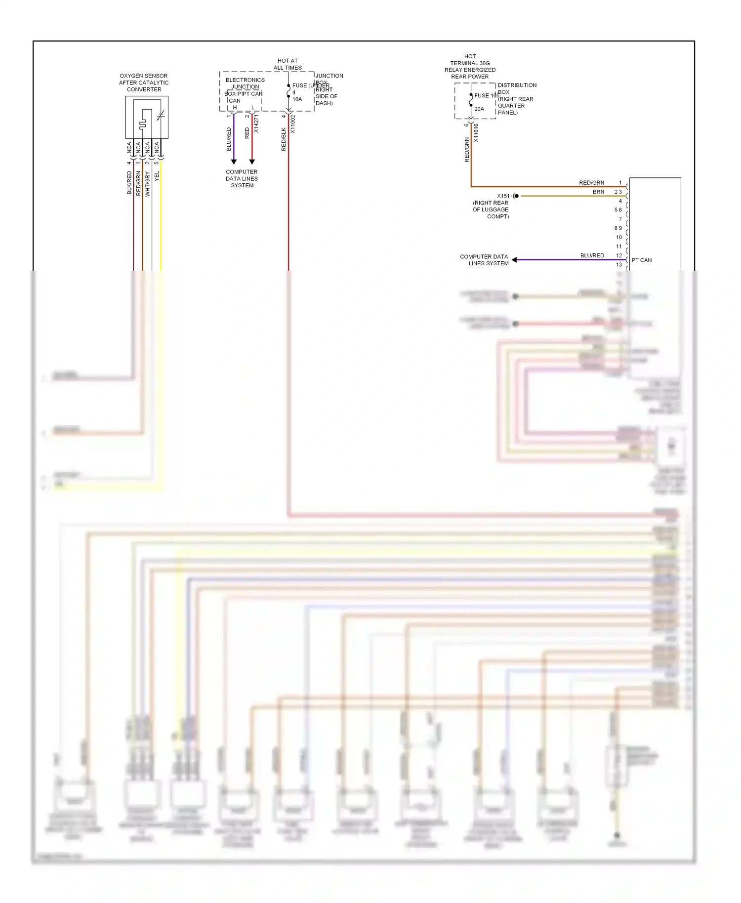 Wiring diagram brn for BMW X6 E71 facelift (2012-2014) (33 of 131)