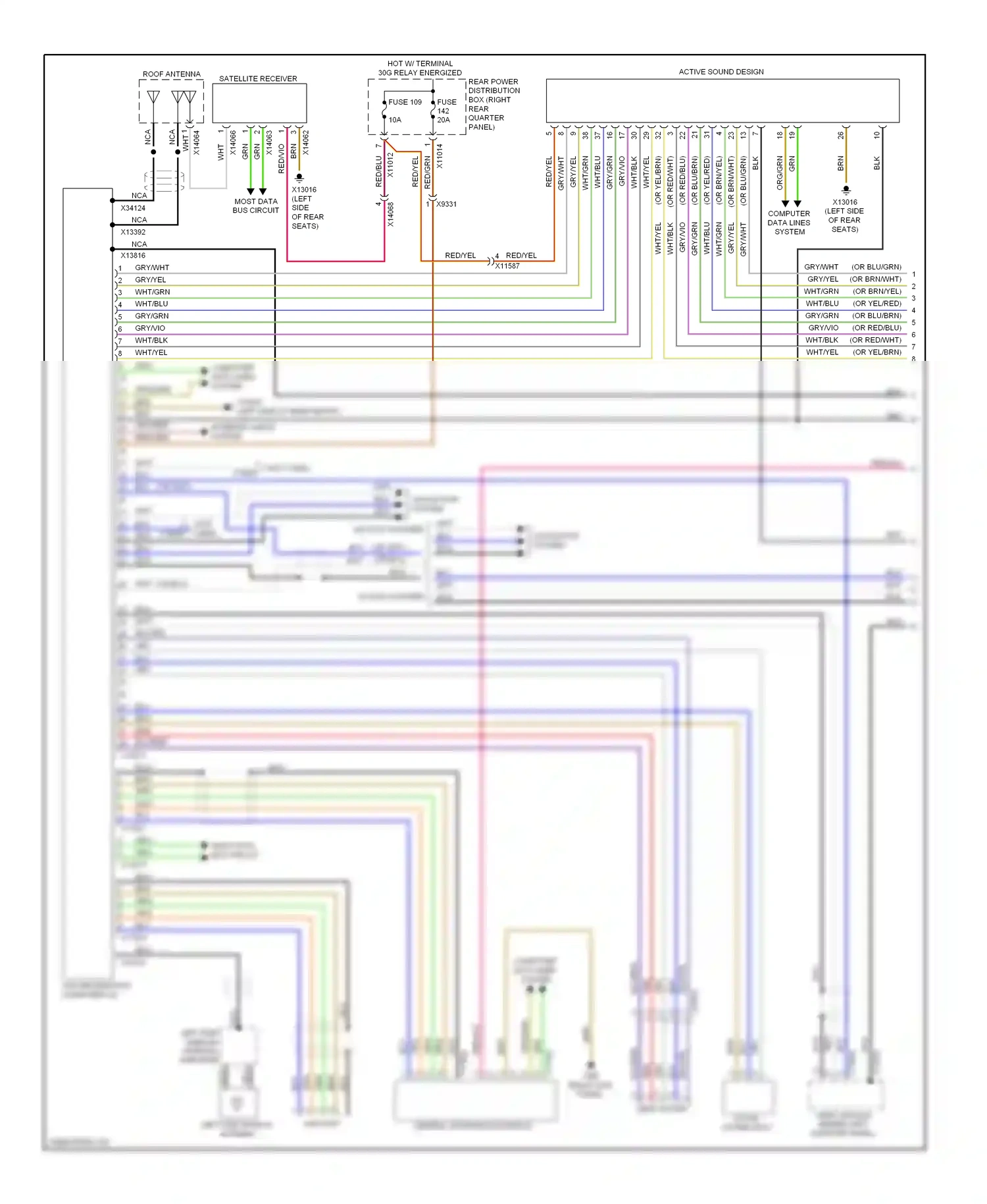 Wiring diagram computer data lines system for BMW X6 E71 facelift (2012-2014) (43 of 87)