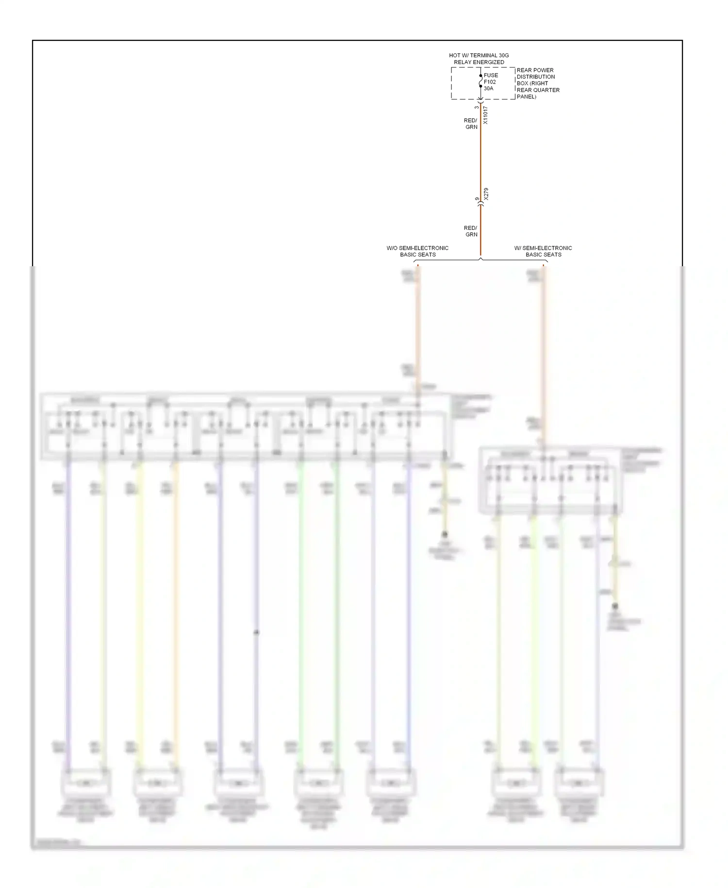 BMW X6 E71 facelift (2012-2014) front wiring diagram  (1 of 1)