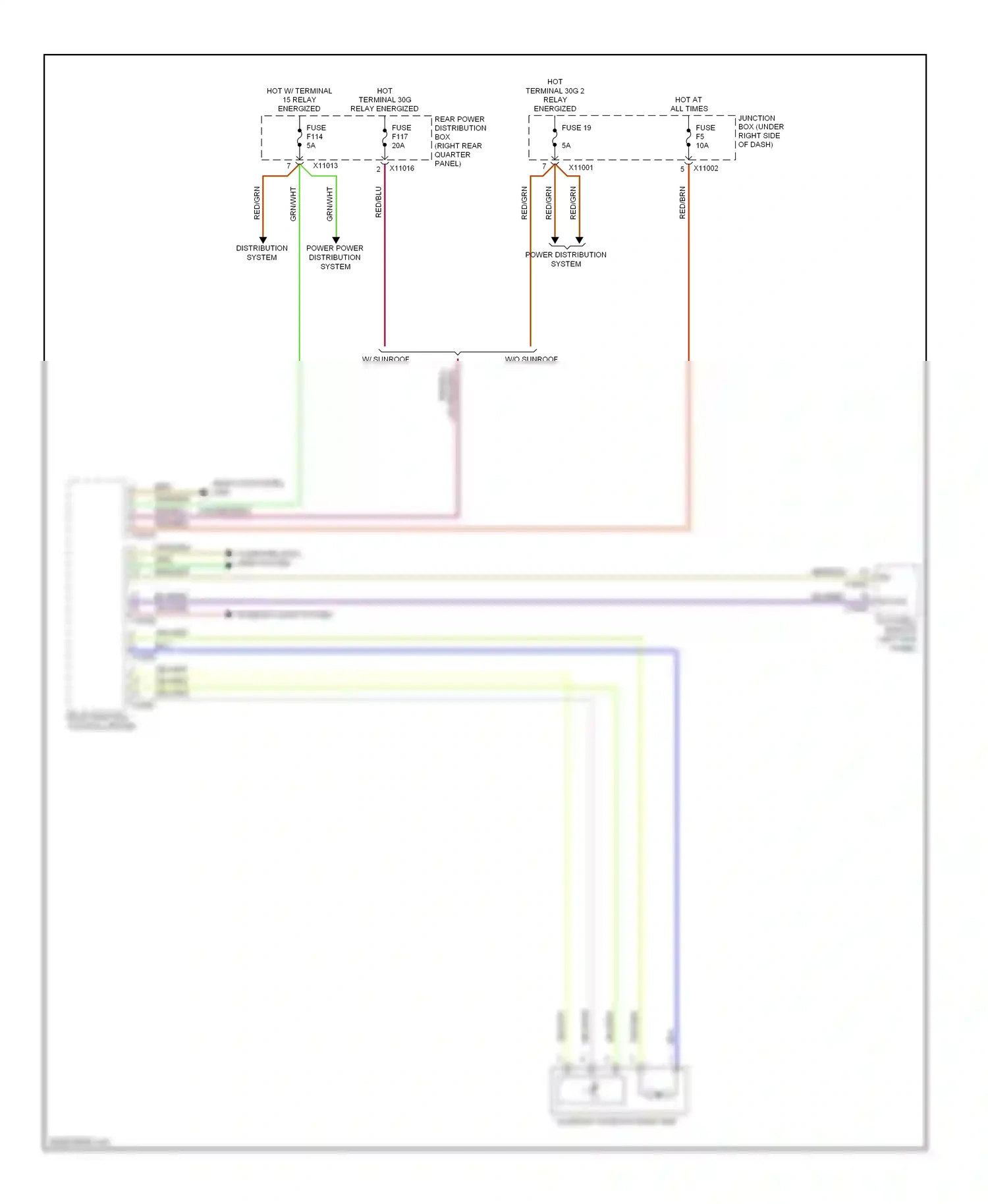 Wiring diagram fuse 19 for BMW X6 E71 facelift (2012-2014) (1 of 1)