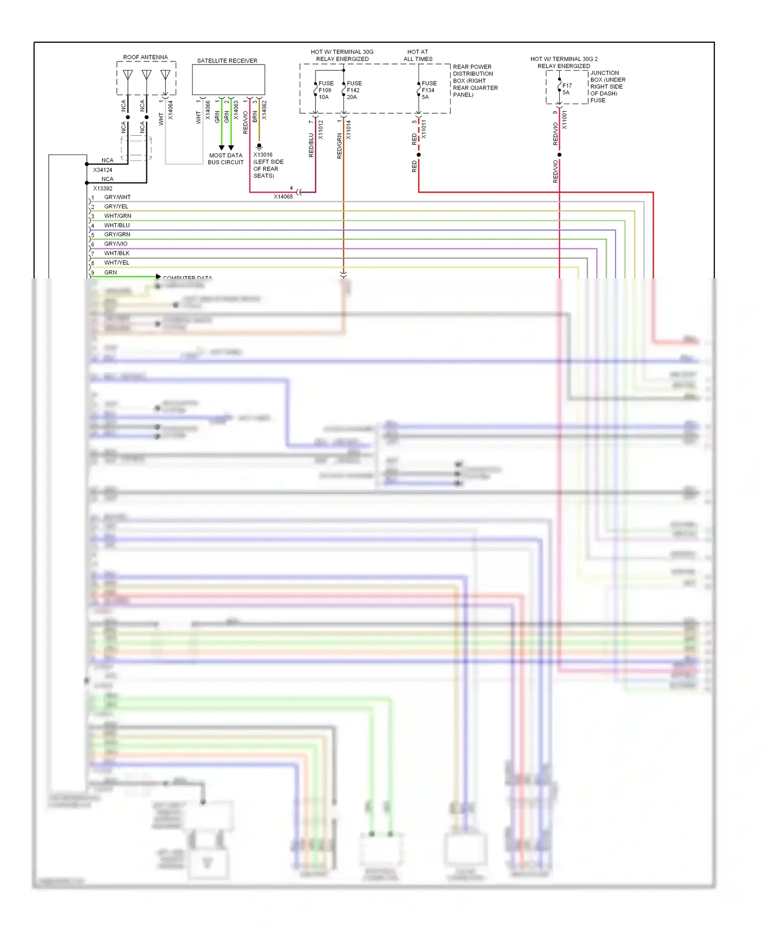 Wiring diagram gry for BMW X6 E71 facelift (2012-2014) (11 of 32)