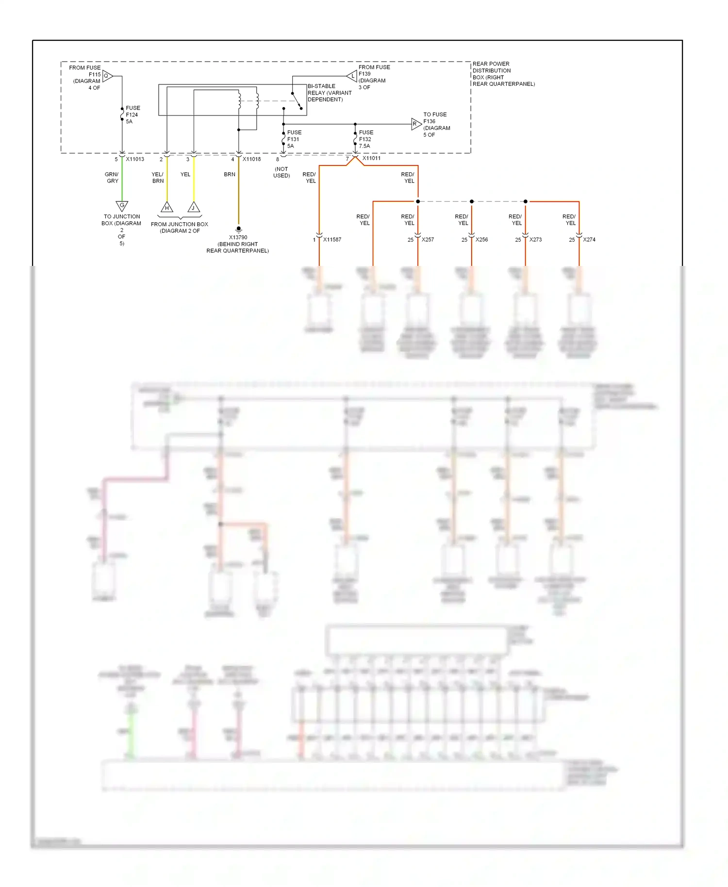 Wiring diagram gry for BMW X6 E71 facelift (2012-2014) (17 of 32)