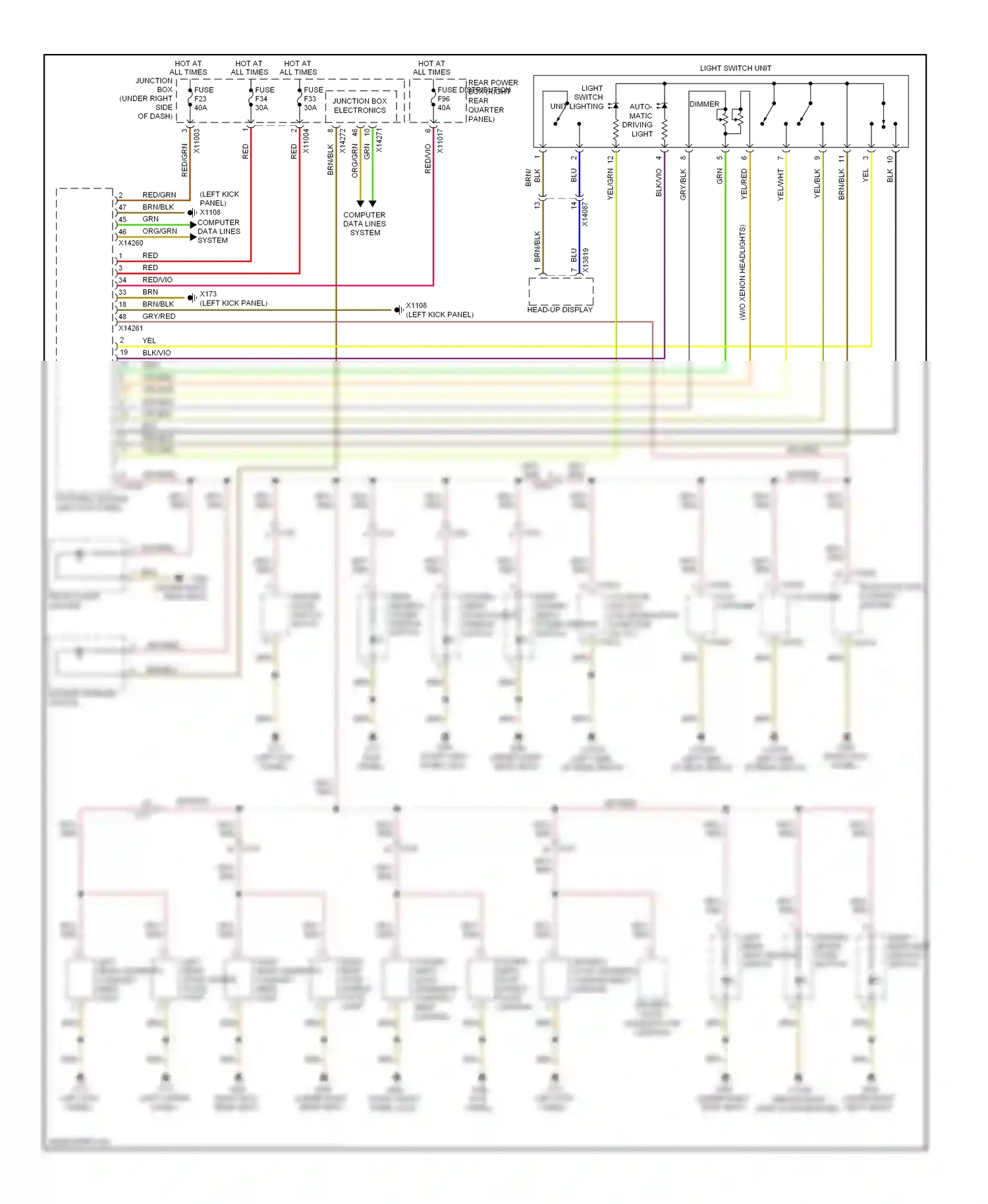 Wiring diagram gry/blk for BMW X6 E71 facelift (2012-2014) (12 of 13)