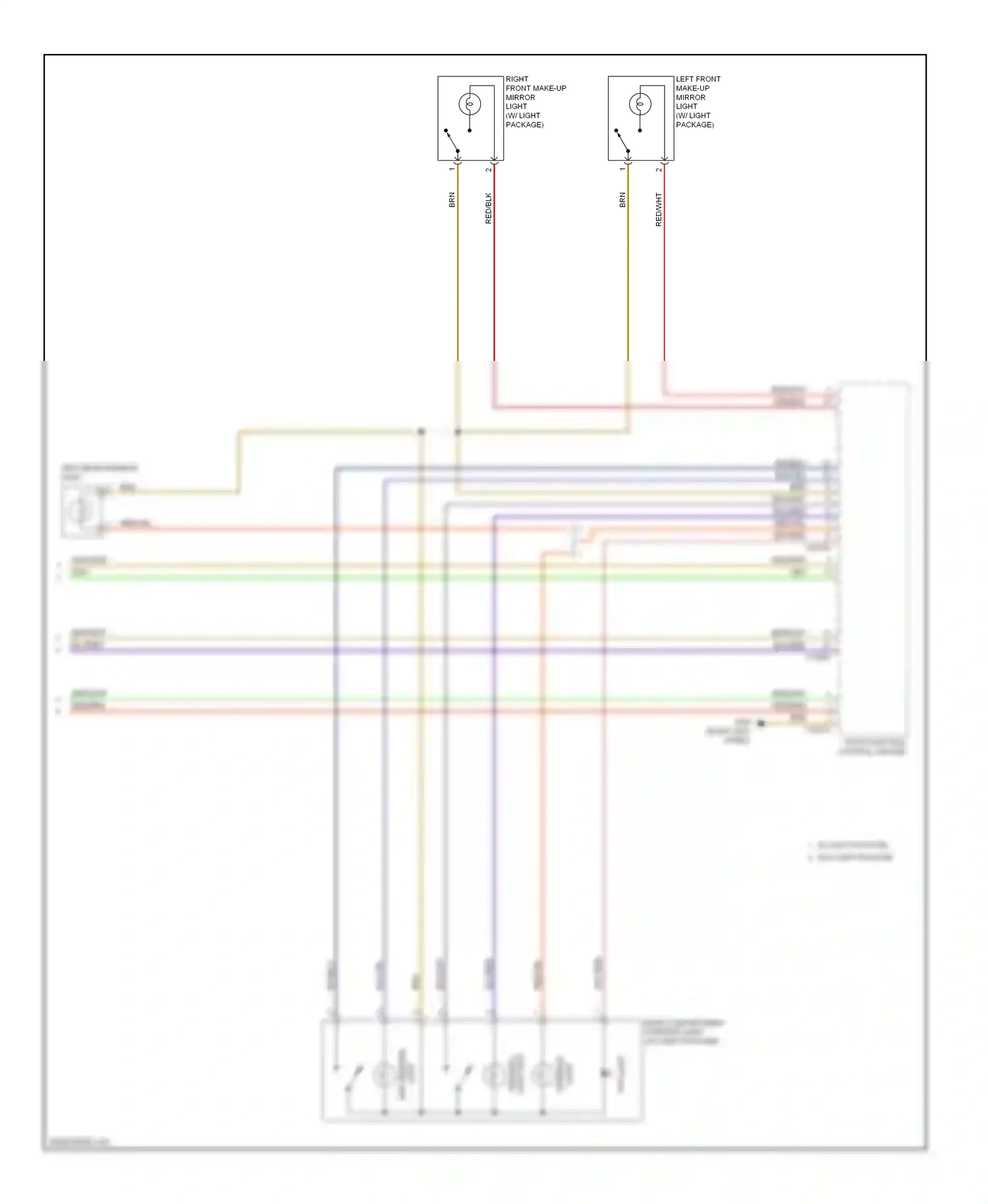 Wiring diagram interior light) for BMW X6 E71 facelift (2012-2014) (1 of 1)