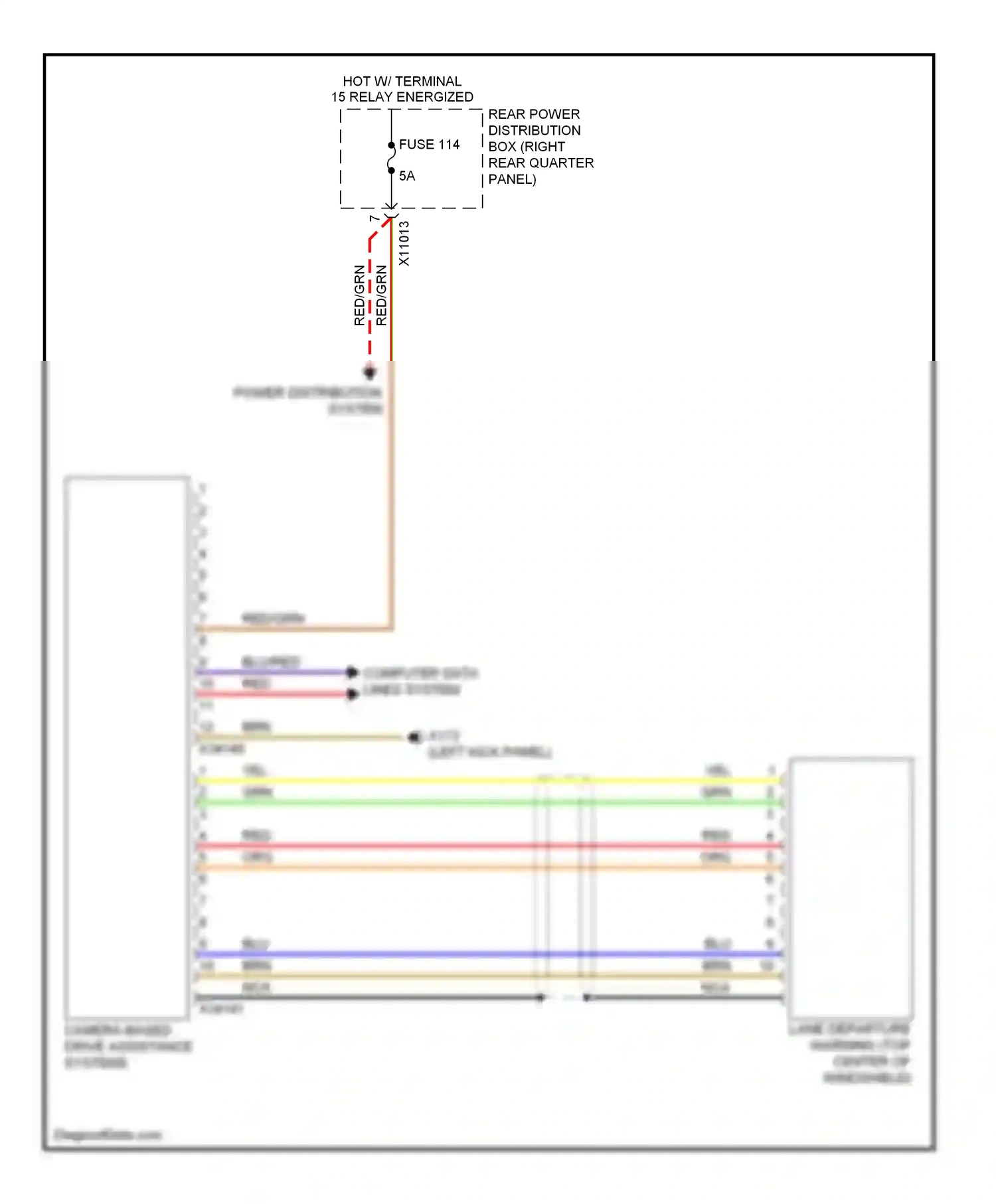 Wiring diagram power distribution system for BMW X6 E71 facelift (2012-2014) (16 of 30)