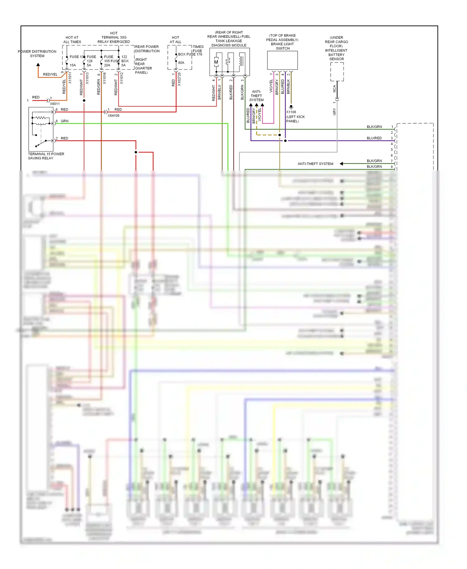 Wiring diagram red for BMW X6 E71 facelift (2012-2014) (40 of 94)