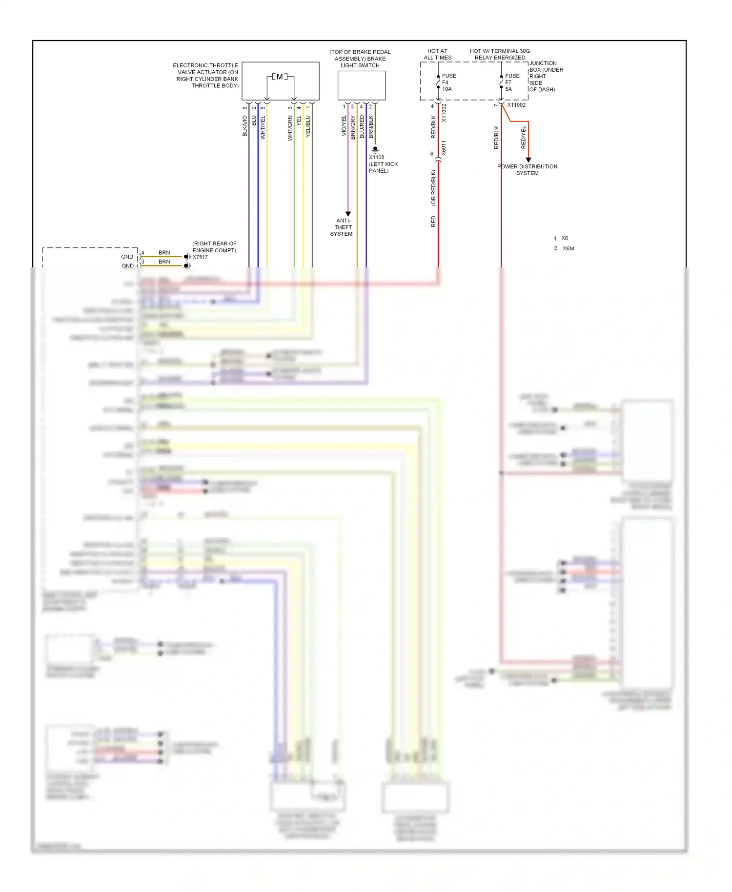 Wiring diagram red for BMW X6 E71 facelift (2012-2014) (93 of 94)