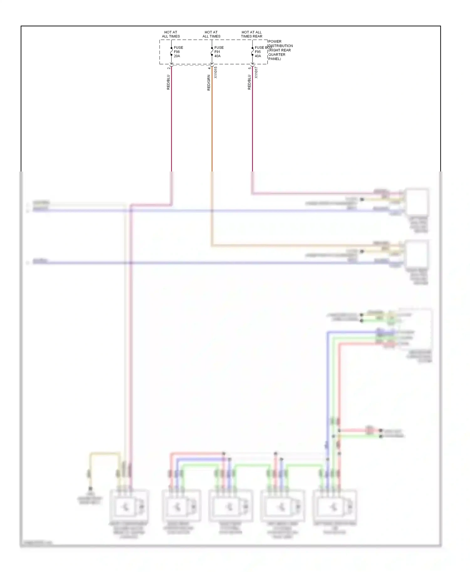 Wiring diagram red for BMW X6 E71 facelift (2012-2014) (10 of 94)