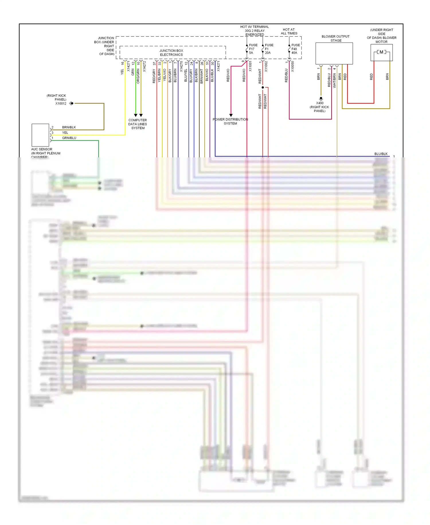Wiring diagram red/blu for BMW X6 E71 facelift (2012-2014) (4 of 45)