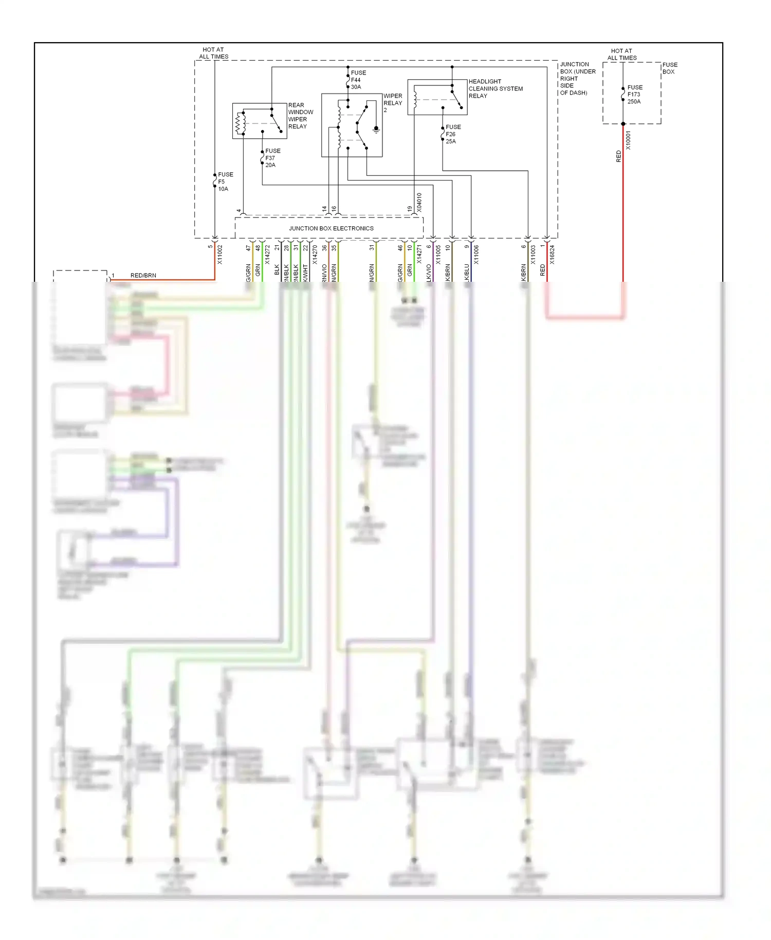 Wiring diagram red/brn for BMW X6 E71 facelift (2012-2014) (30 of 31)