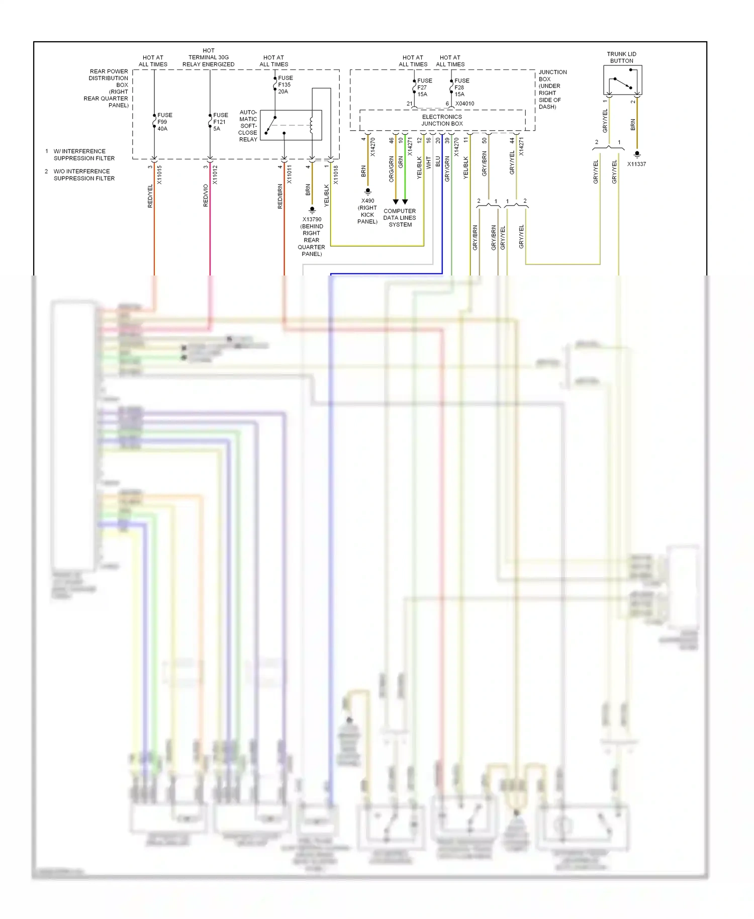 Wiring diagram red/vio for BMW X6 E71 facelift (2012-2014) (40 of 41)