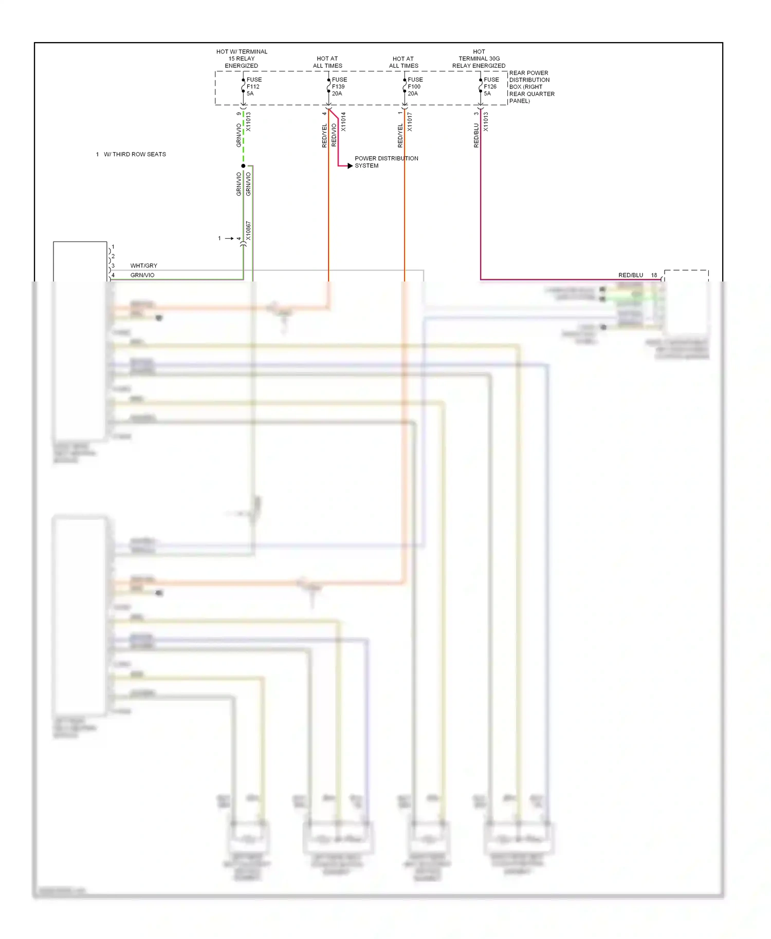 BMW X6 E71 facelift (2012-2014) (right kick panel) wiring diagram  (29 of 38)
