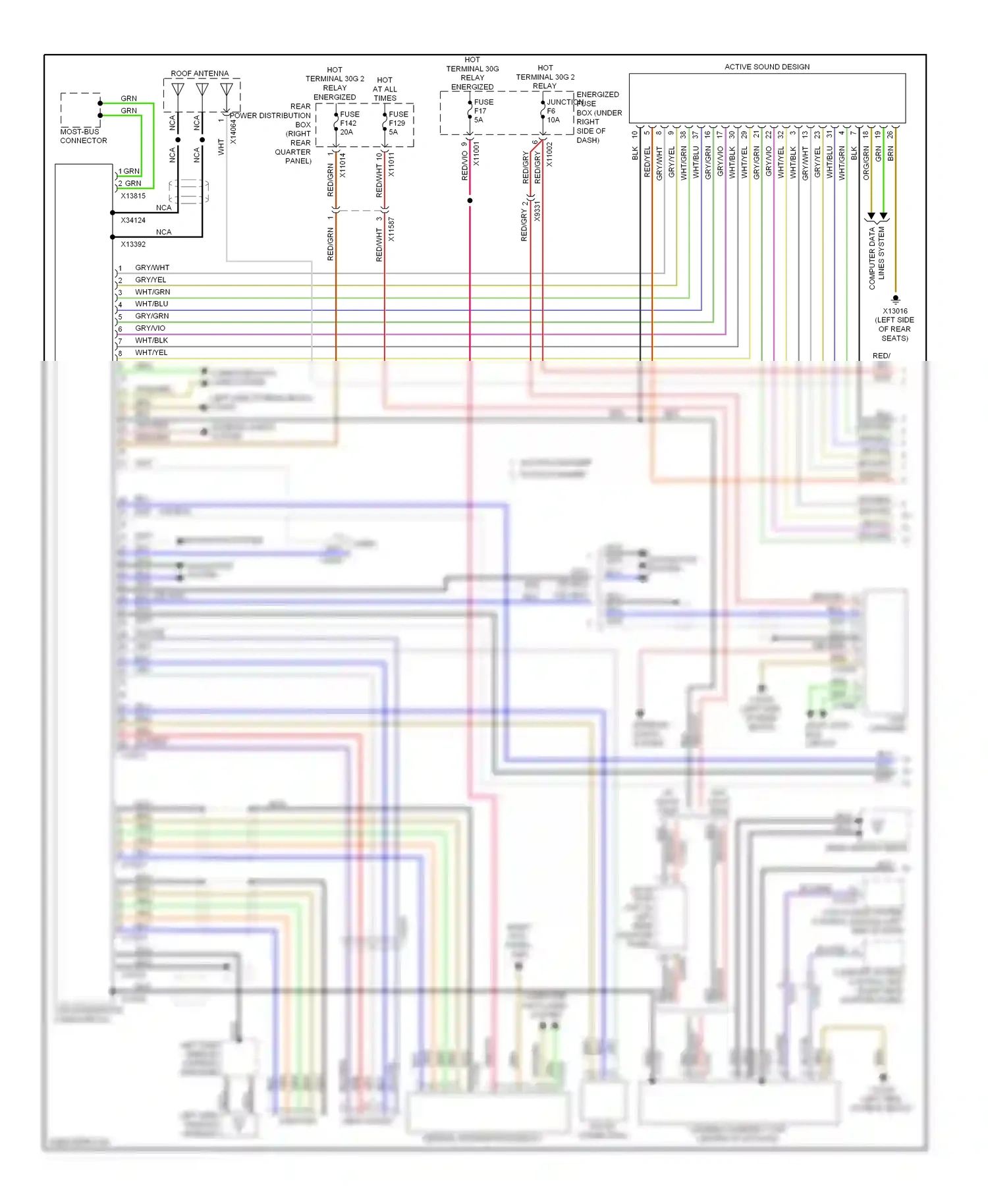 Wiring diagram wht for BMW X6 E71 facelift (2012-2014) (43 of 78)
