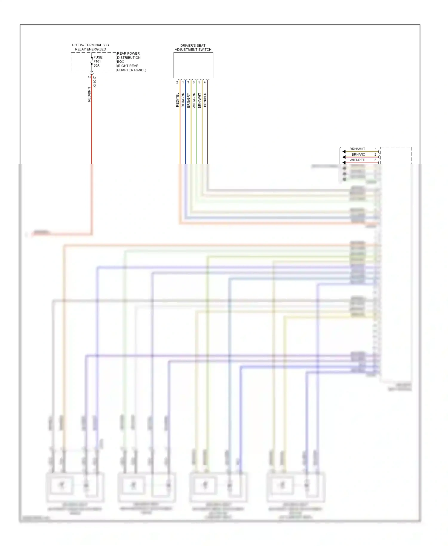 Wiring diagram wht/yel for BMW X6 E71 facelift (2012-2014) (13 of 43)