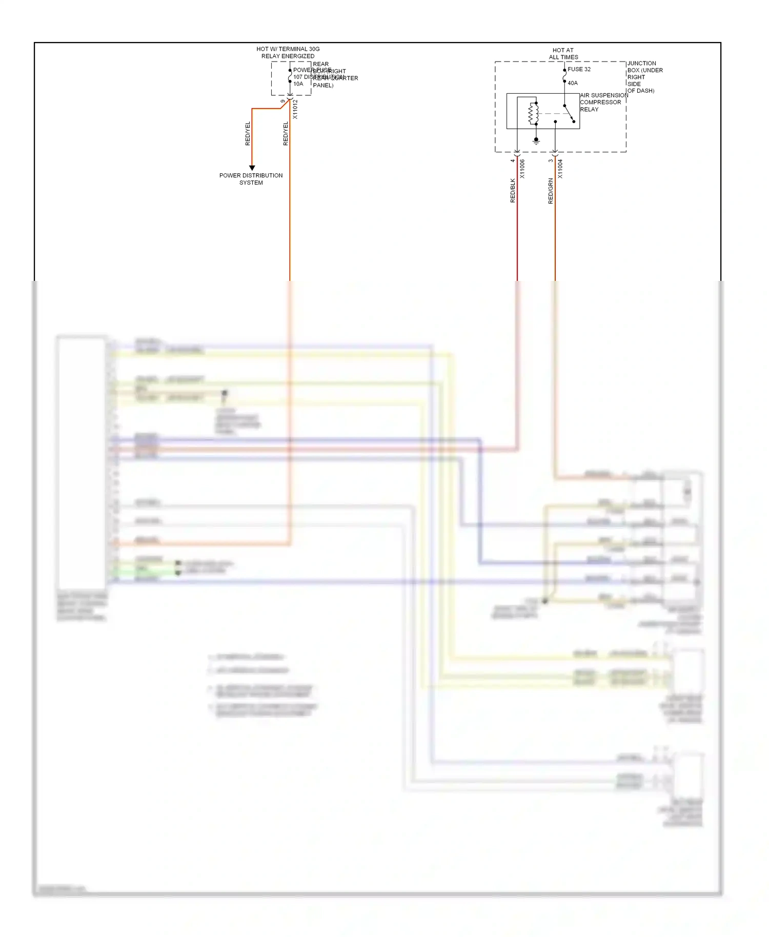 Wiring diagram w/o vertical dynamics for BMW X6 E71 facelift (2012-2014) (1 of 1)