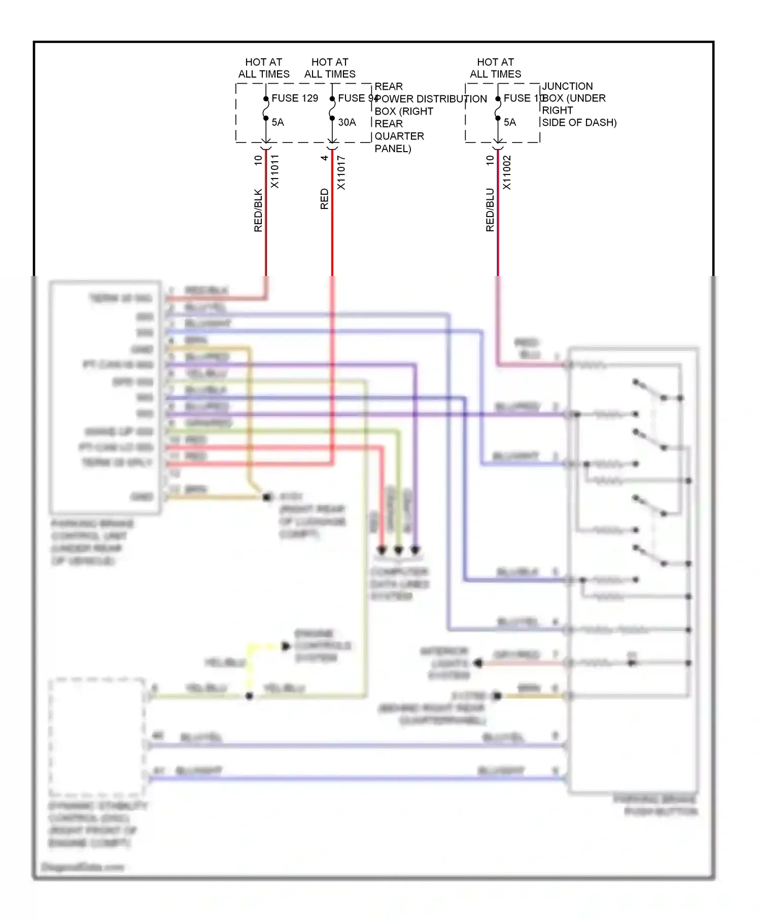 Wiring diagram yel/blu for BMW X6 E71 facelift (2012-2014) (30 of 33)