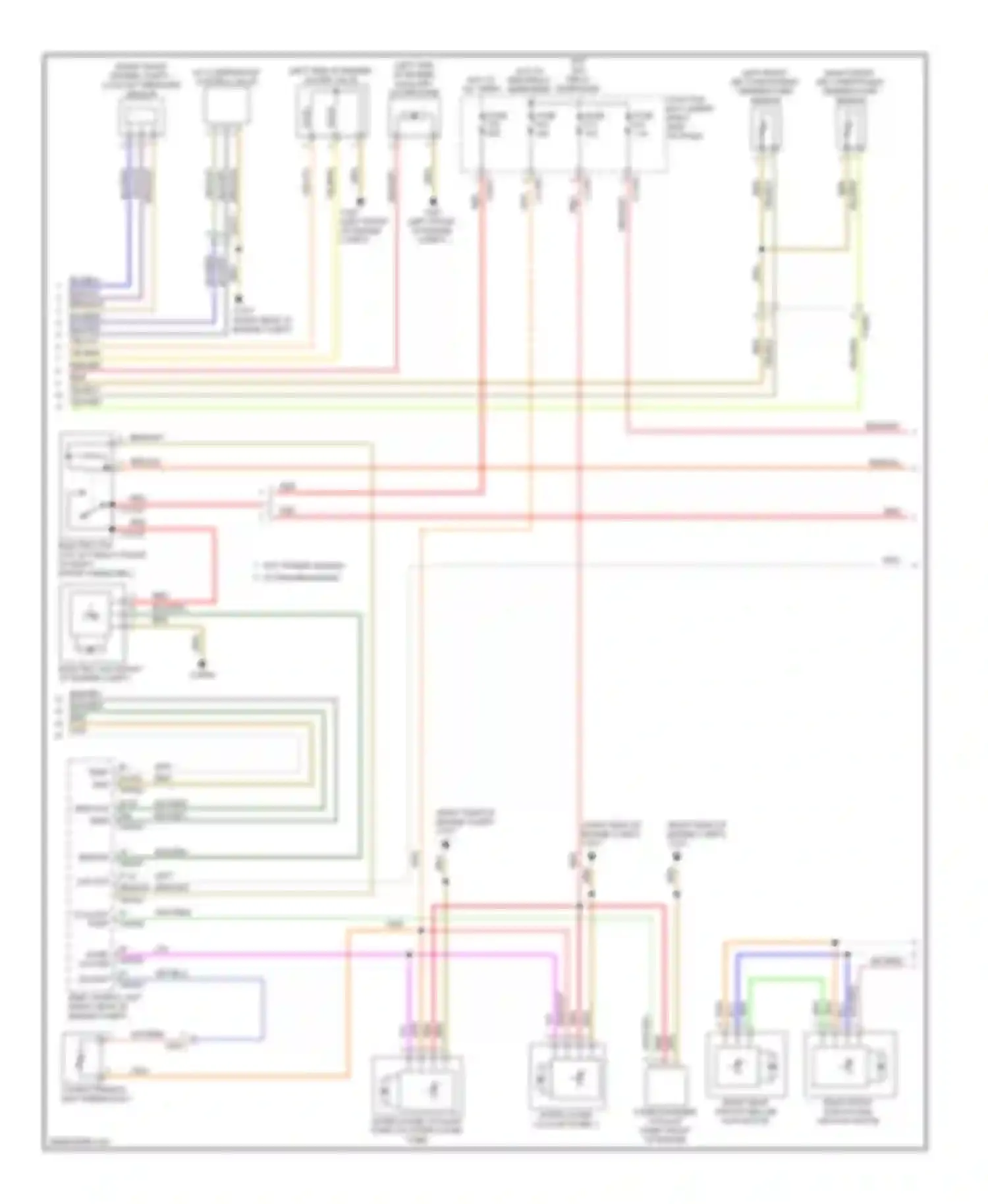 X6 BMW E71 (2007-2012): Automatic a/c circuit, except basic with rear compartment blower (2 of 3)