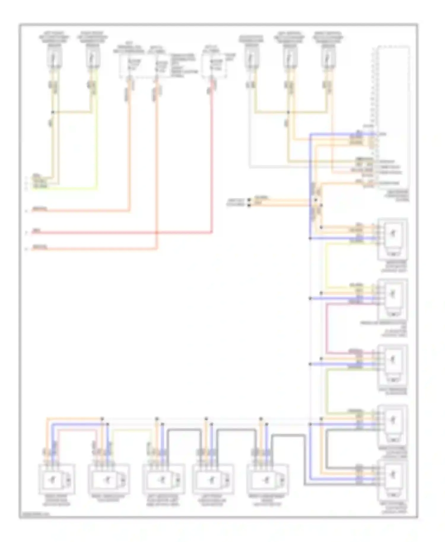 X6 BMW E71 (2007-2012): Automatic a/c circuit, except basic without rear compartment blower (3 of 3)