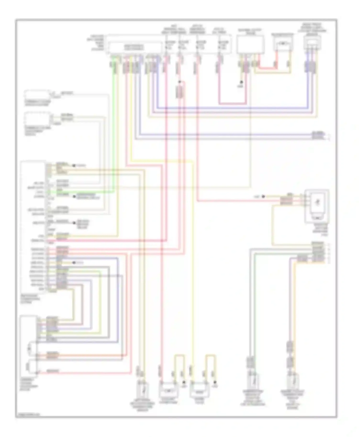X6 BMW E71 (2007-2012): Automatic a/c circuit, with basic a/c (1 of 2)