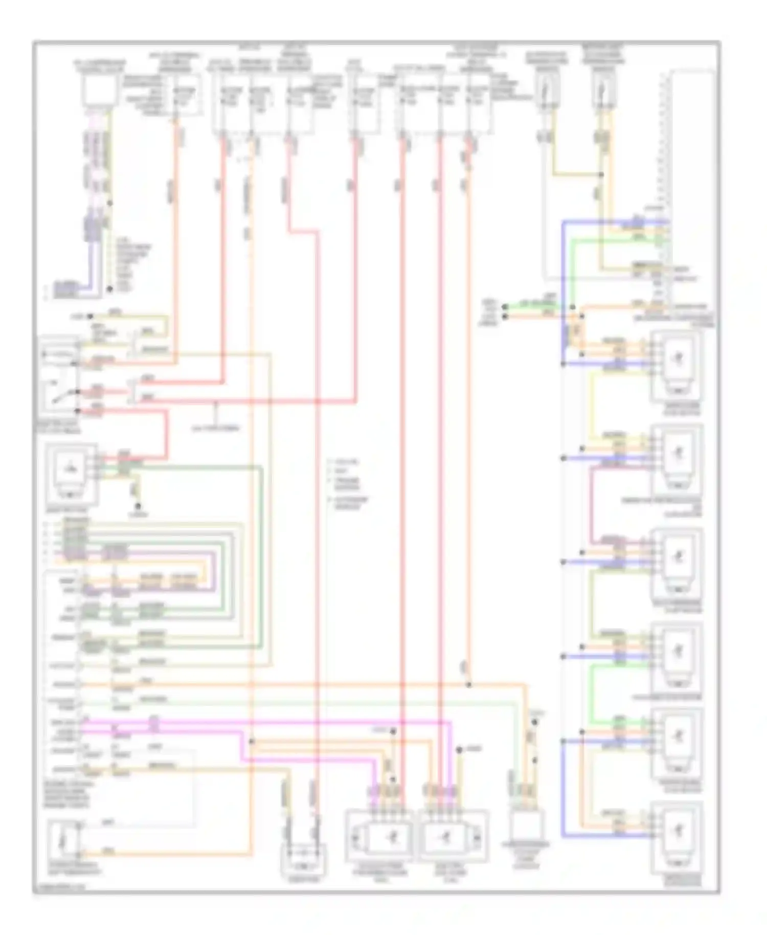 X6 BMW E71 (2007-2012): Automatic a/c circuit, with basic a/c (2 of 2)