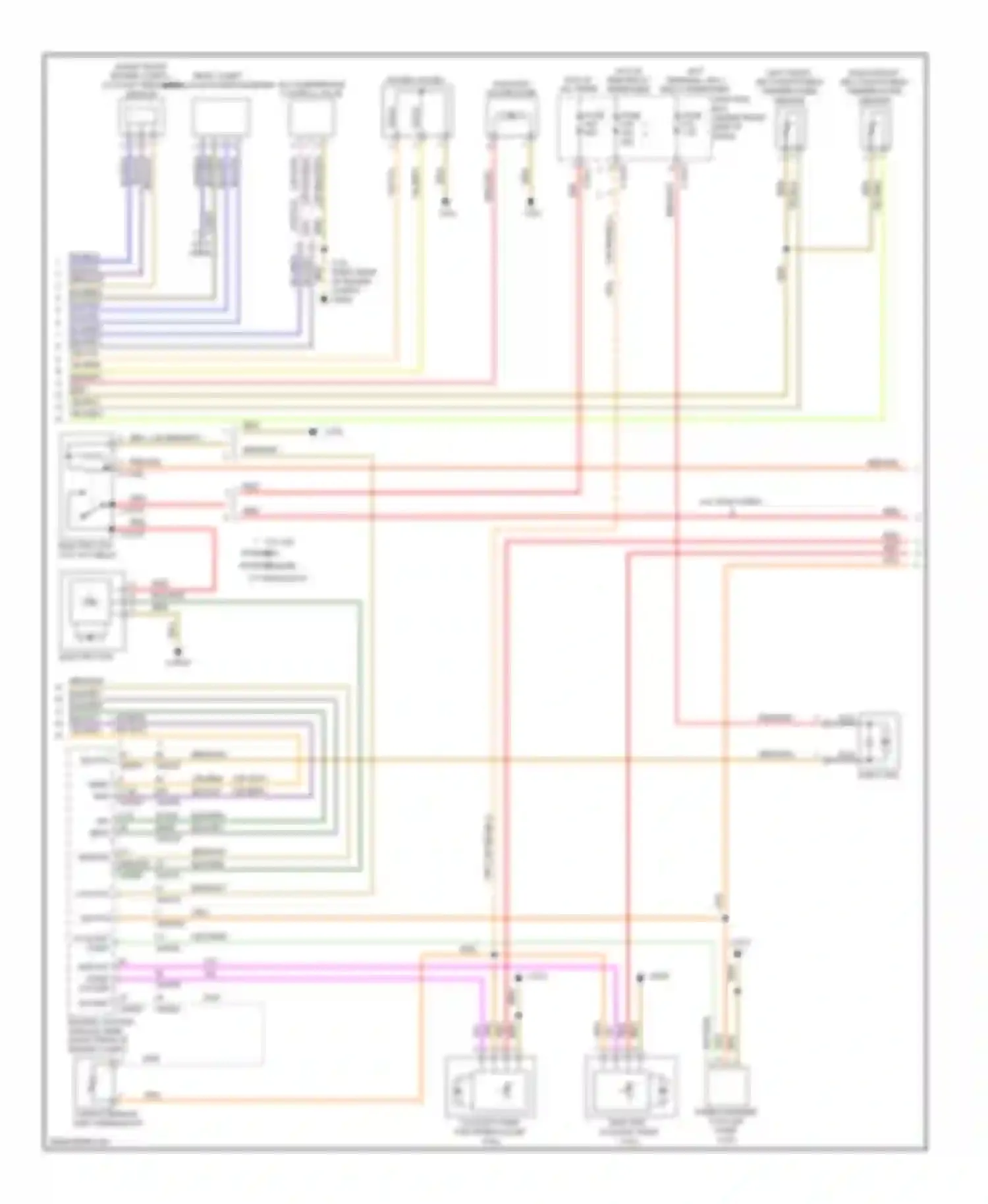 X6 BMW E71 (2007-2012): Automatic a/c circuit, with high a/c, without rear compartment blower (2 of 3)