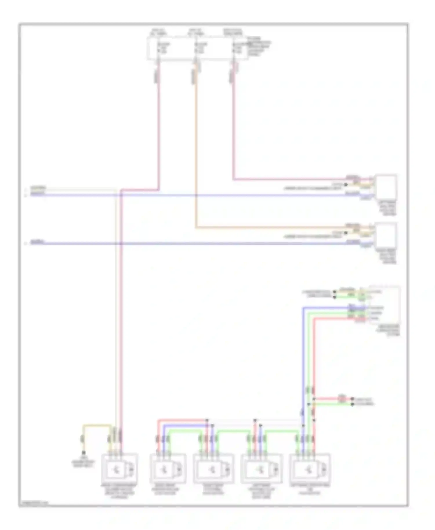 X6 BMW E71 (2007-2012): Rear heater & a/c circuit (2 of 2)