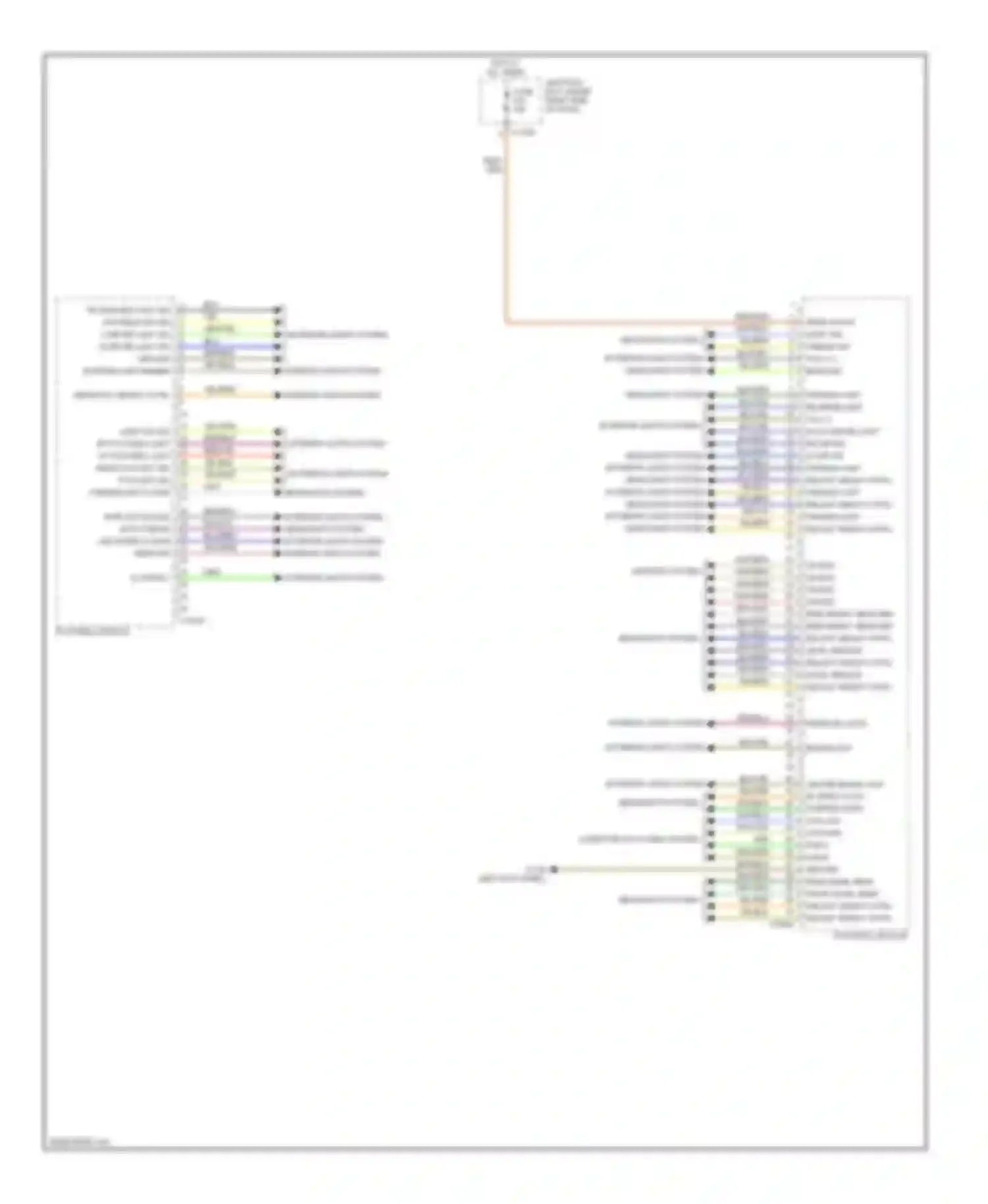X6 BMW E71 (2007-2012): Body control modules circuit (1 of 2)