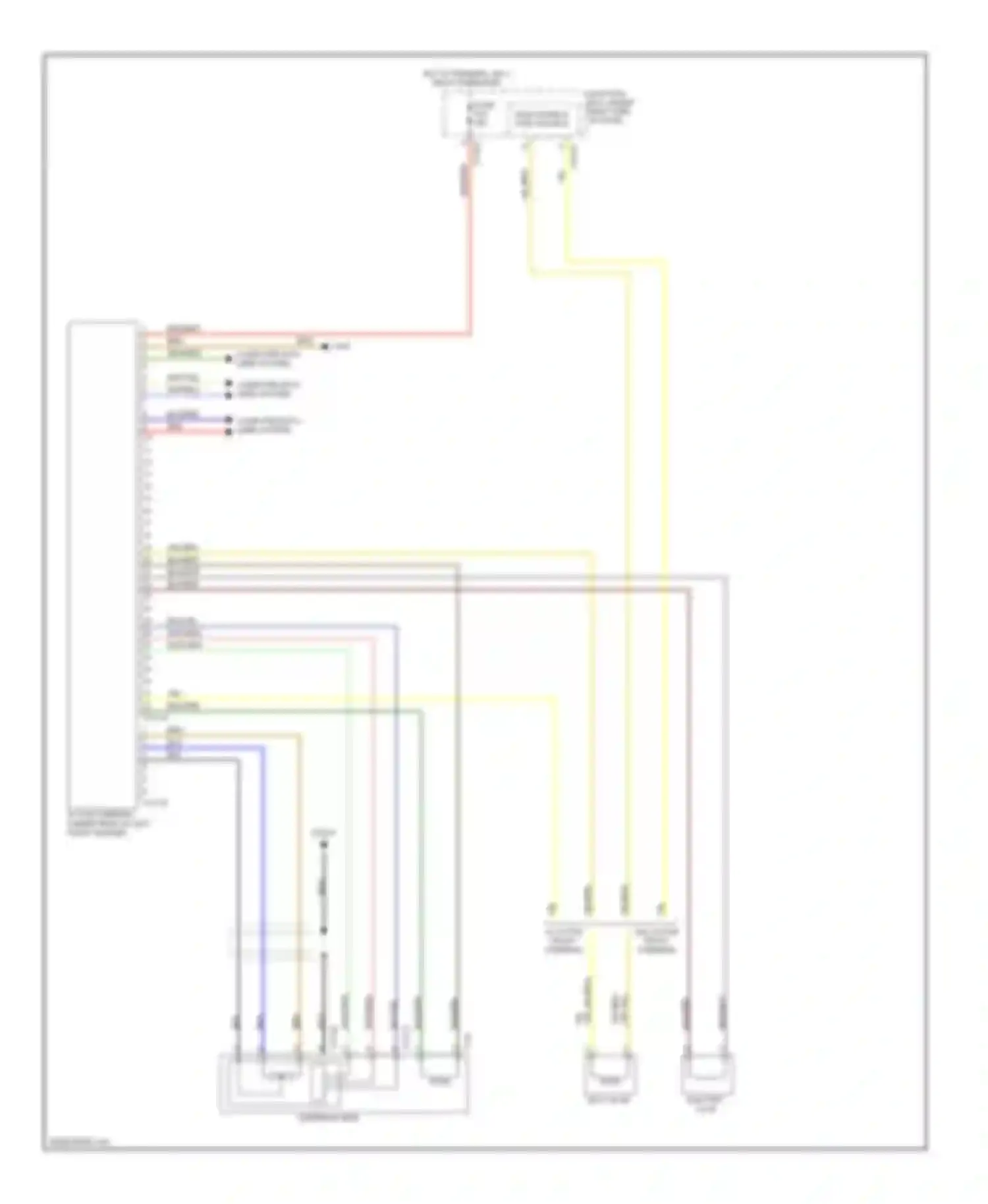 X6 BMW E71 (2007-2012): Electronic power steering circuit, without al active steering