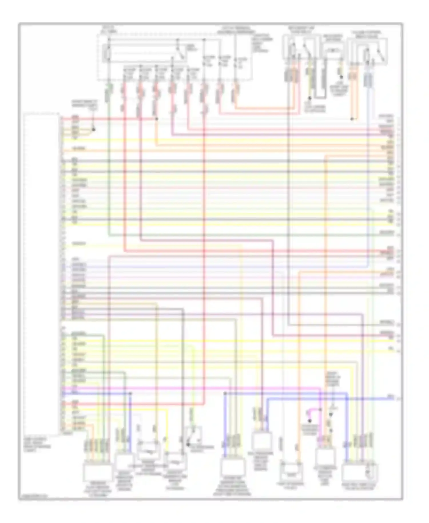 X6 BMW E71 (2007-2012): Wiring diagram engine performance 4.4l twin turbo (1 of 5)