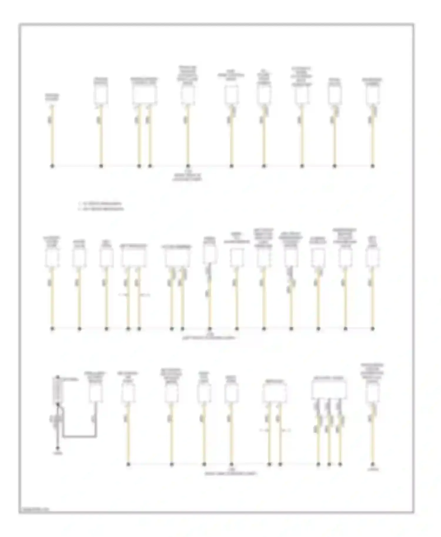 X6 BMW E71 (2007-2012): Ground distribution circuit (1 of 5)