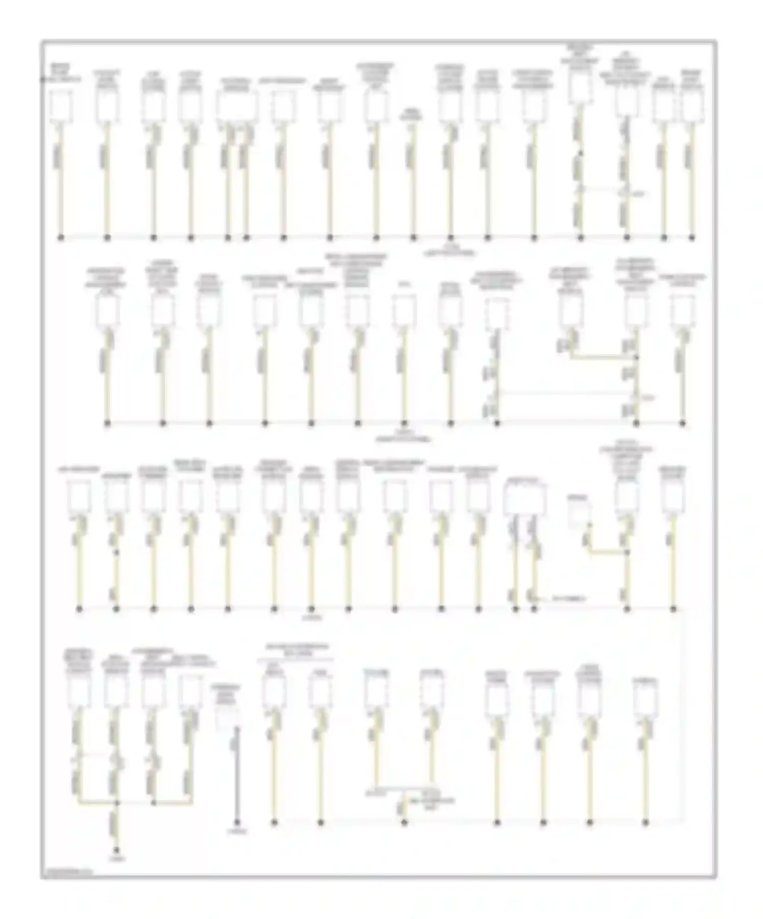 X6 BMW E71 (2007-2012): Ground distribution circuit (3 of 5)