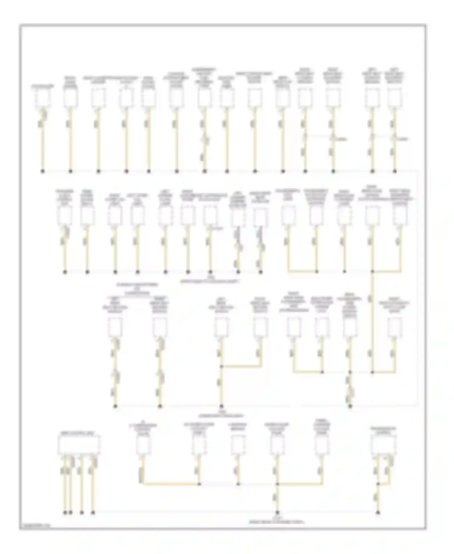 X6 BMW E71 (2007-2012): Ground distribution circuit (5 of 5)