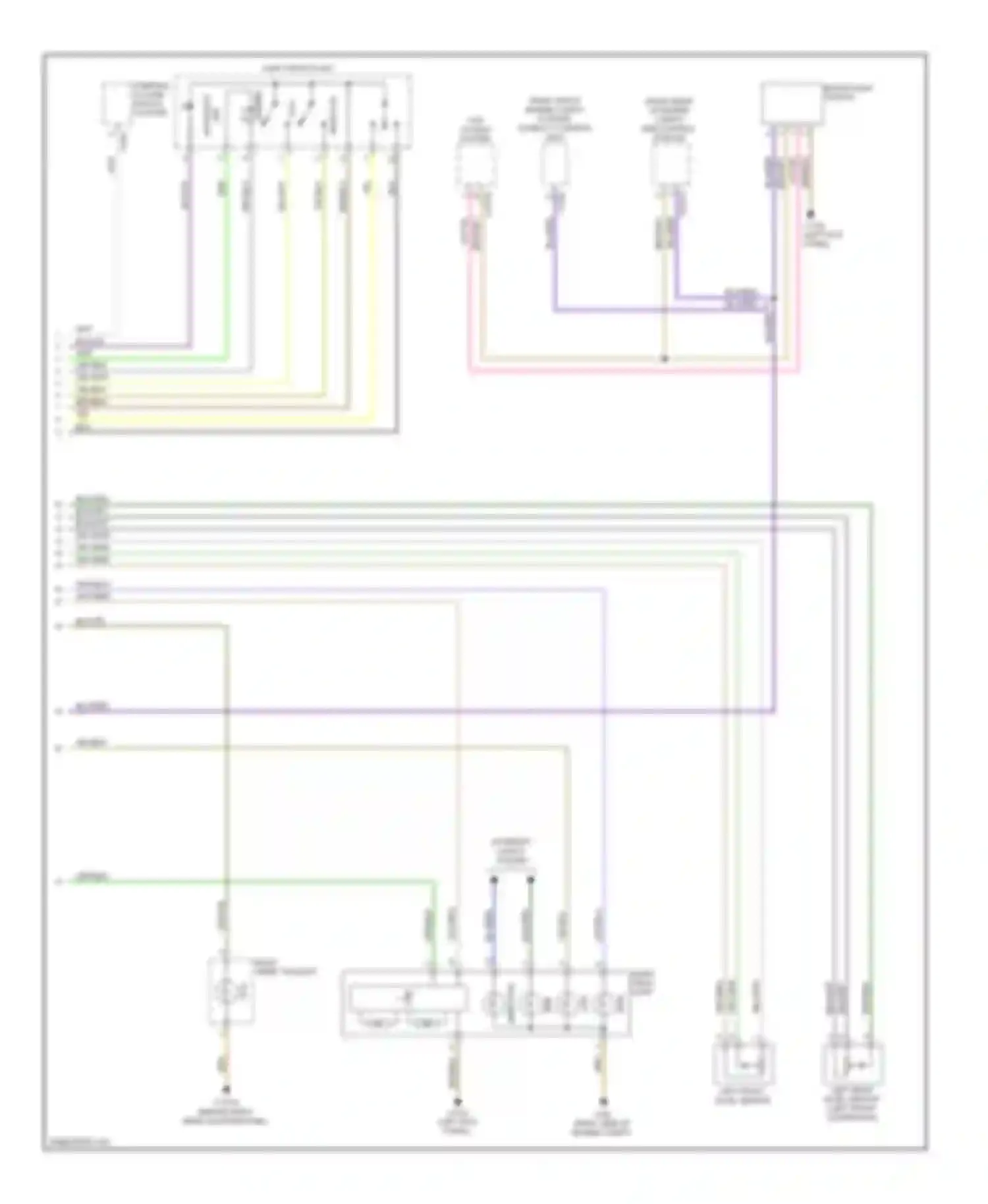 X6 BMW E71 (2007-2012): Adaptive front lighting circuit (2 of 2)