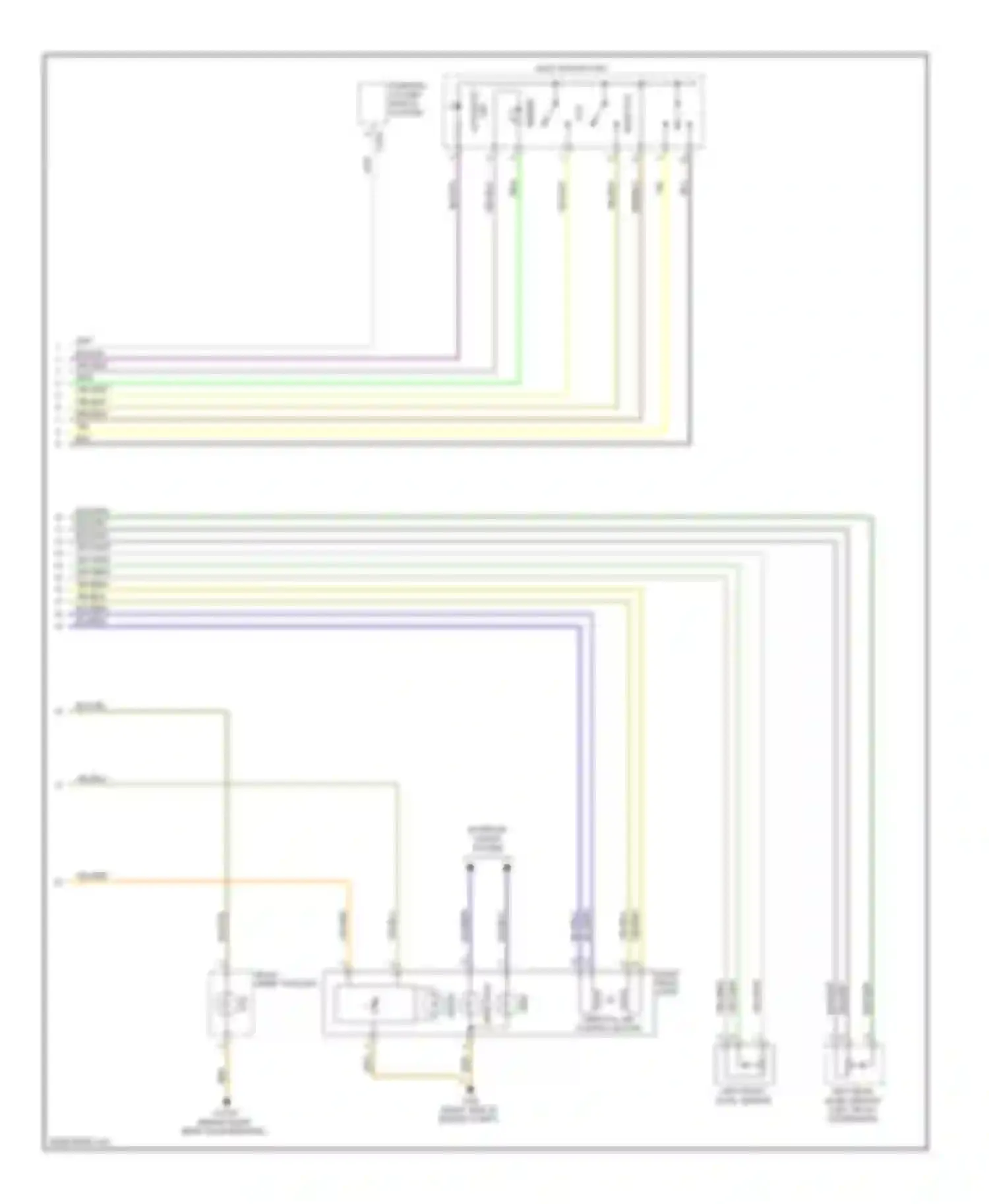 X6 BMW E71 (2007-2012): Headlamps circuit, with xenon lamps (2 of 2)