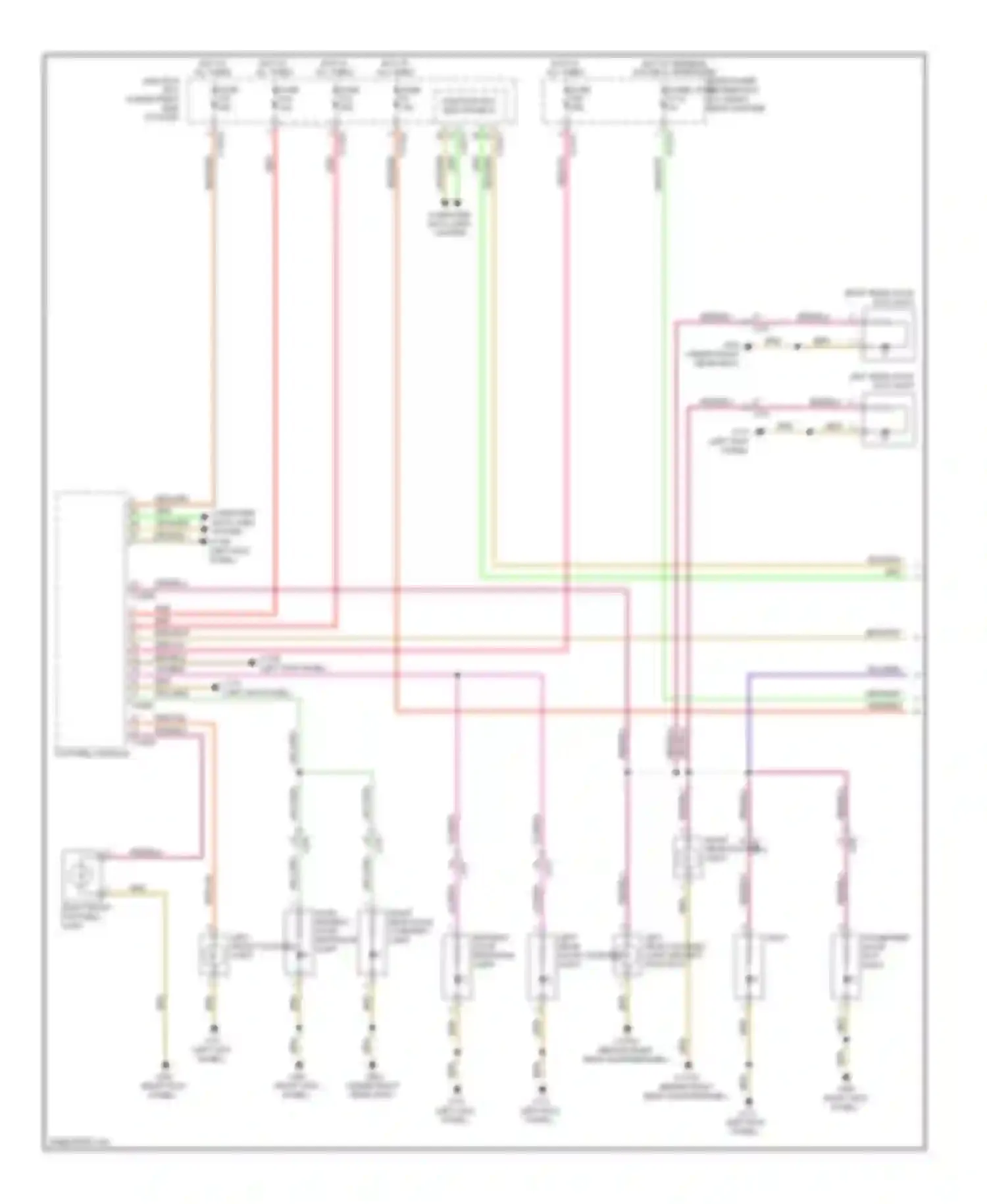 X6 BMW E71 (2007-2012): Courtesy lamps circuit (1 of 3)