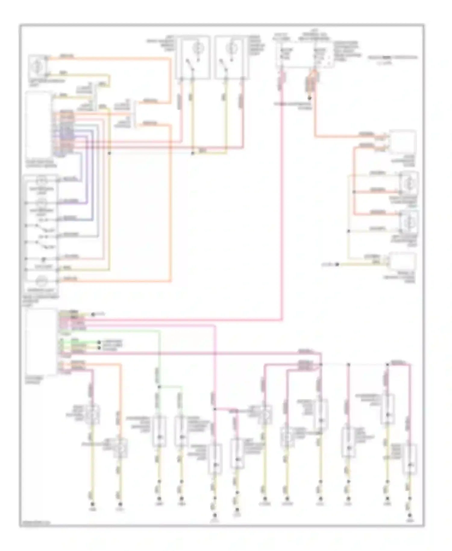 X6 BMW E71 (2007-2012): Courtesy lamps circuit
