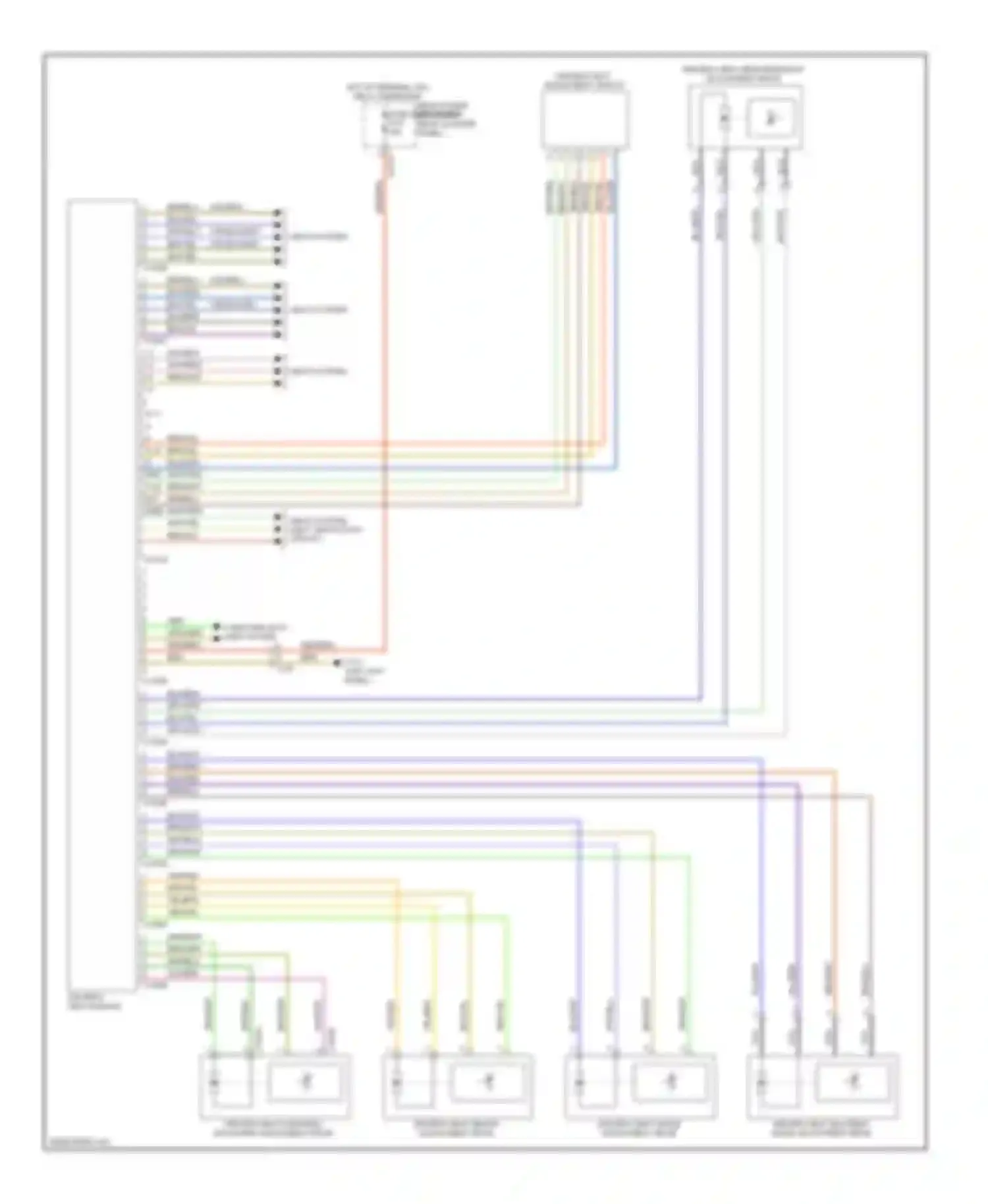 X6 BMW E71 (2007-2012): Driver"s memory seat circuit, without lumbar support