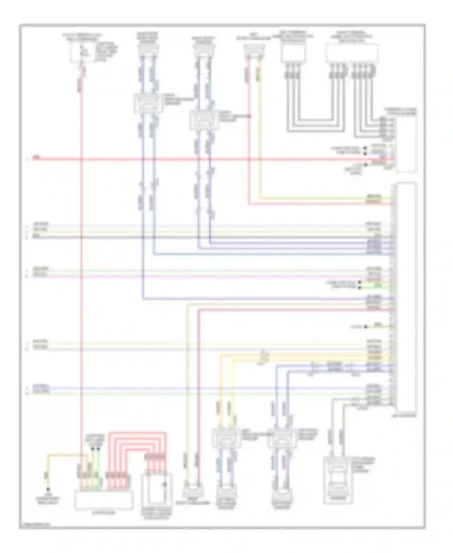 X6 BMW E71 (2007-2012): Navigation circuit, with cic & hifi radio (2 of 2)
