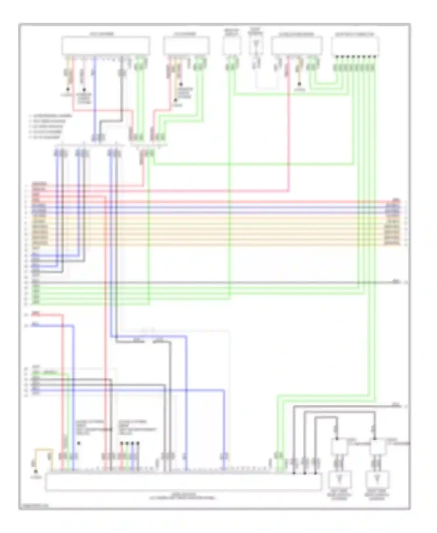 X6 BMW E71 (2007-2012): Navigation circuit, without cic & with hifi radio (2 of 3)