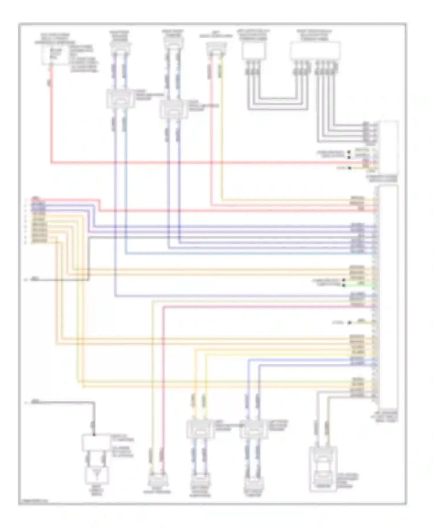 X6 BMW E71 (2007-2012): Navigation circuit, without cic & with hifi radio (3 of 3)