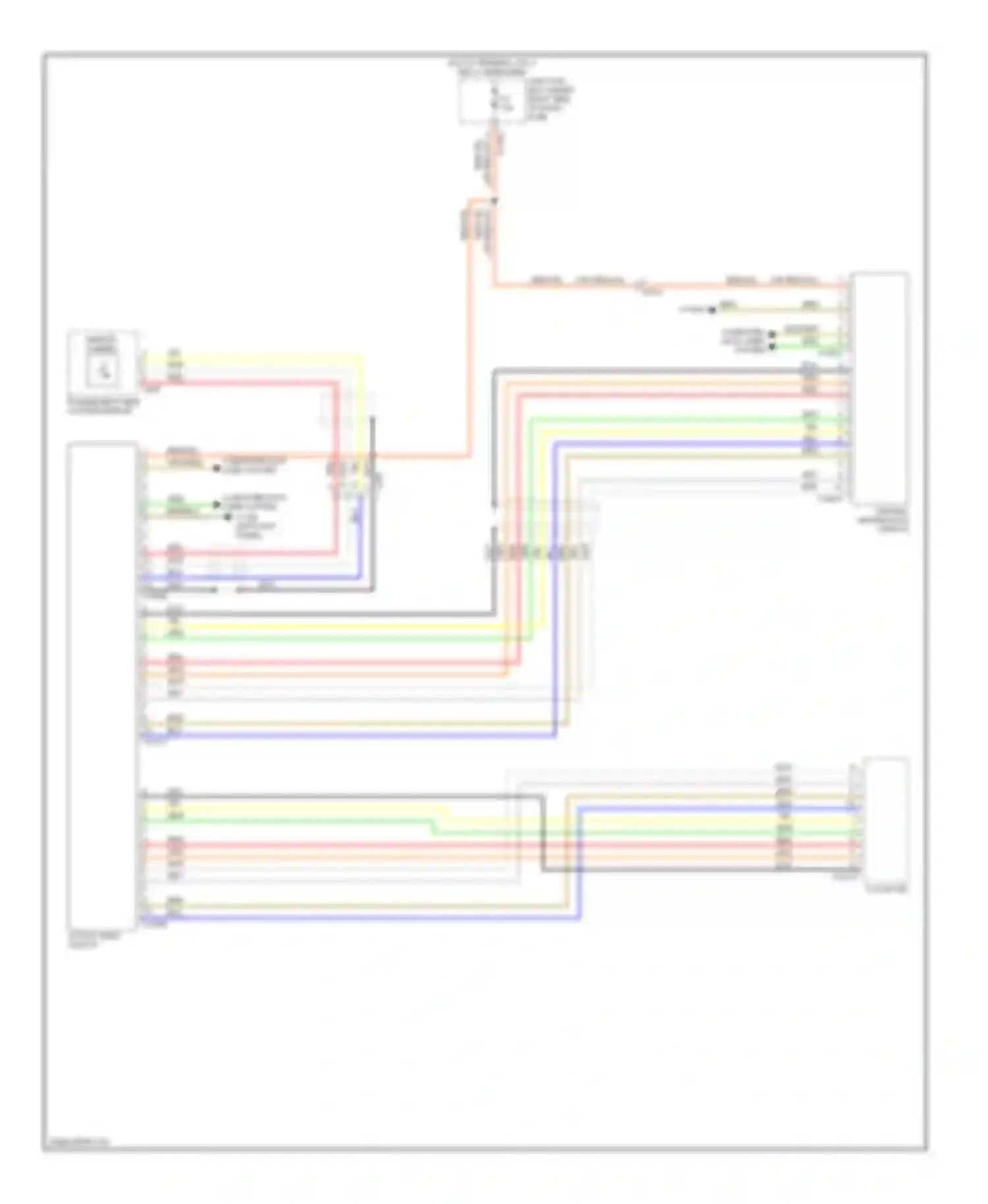 X6 BMW E71 (2007-2012): Outside mirror camera circuit