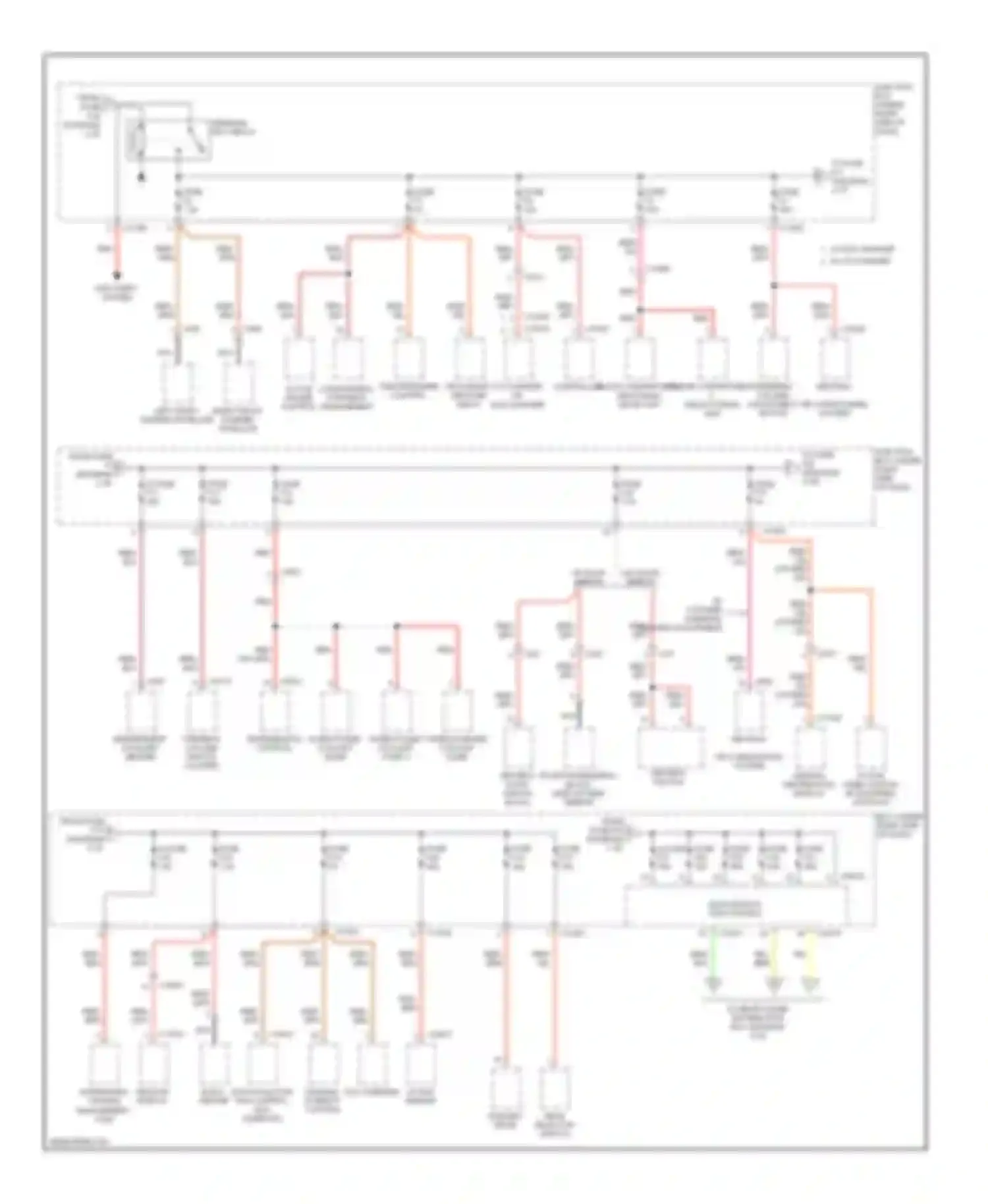 X6 BMW E71 (2007-2012): Power distribution circuit (2 of 5)