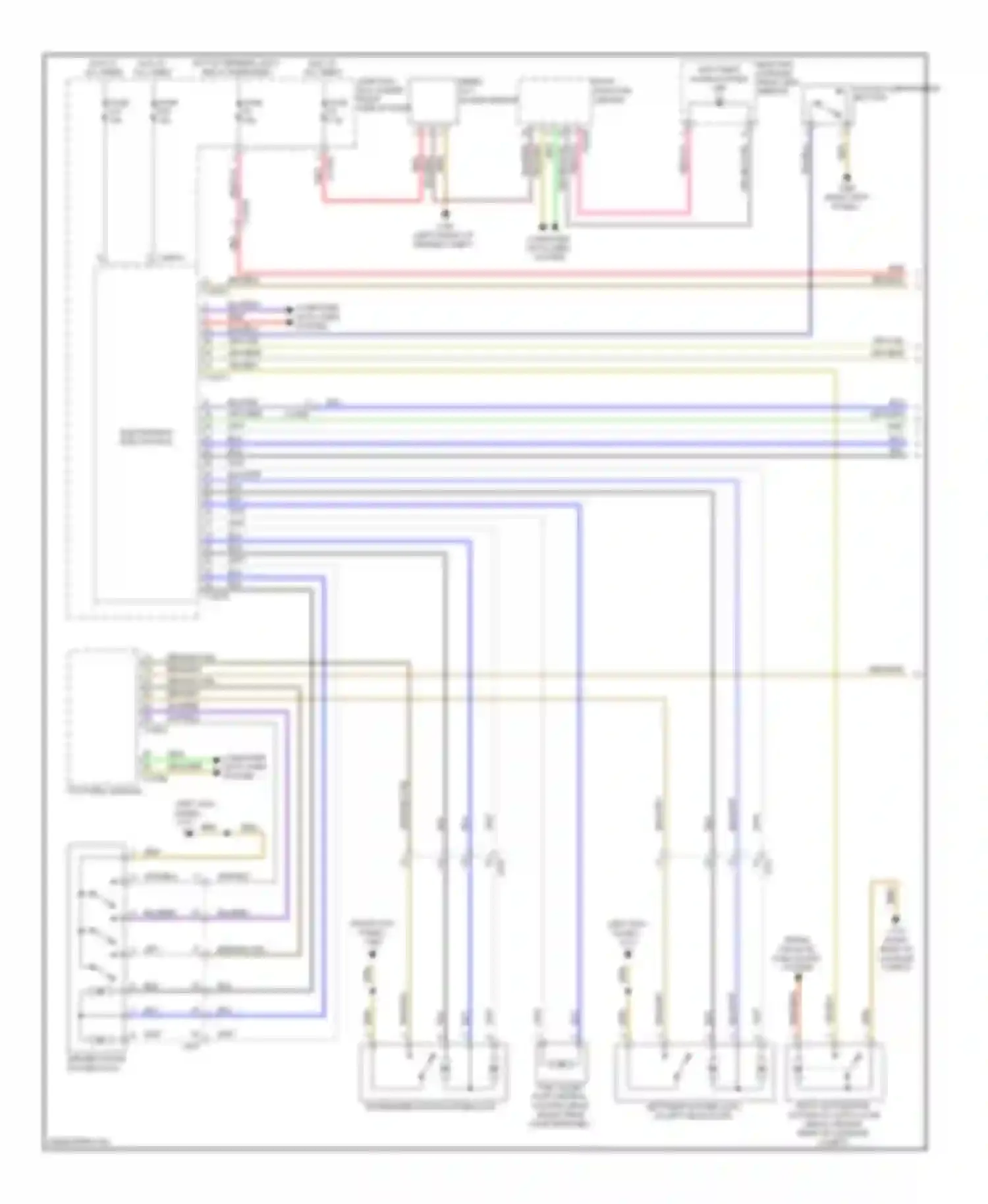 X6 BMW E71 (2007-2012): Power door locks circuit (1 of 2)