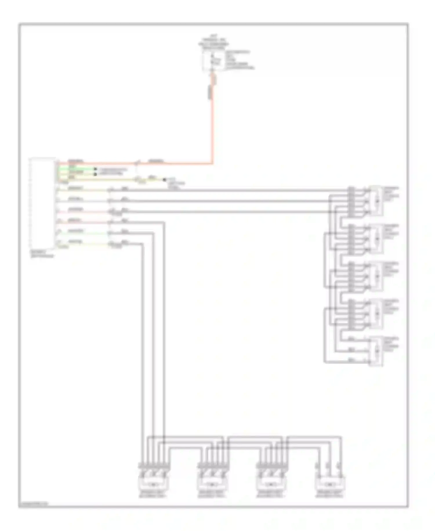 X6 BMW E71 (2007-2012): Seat ventilation circuit (1 of 2)