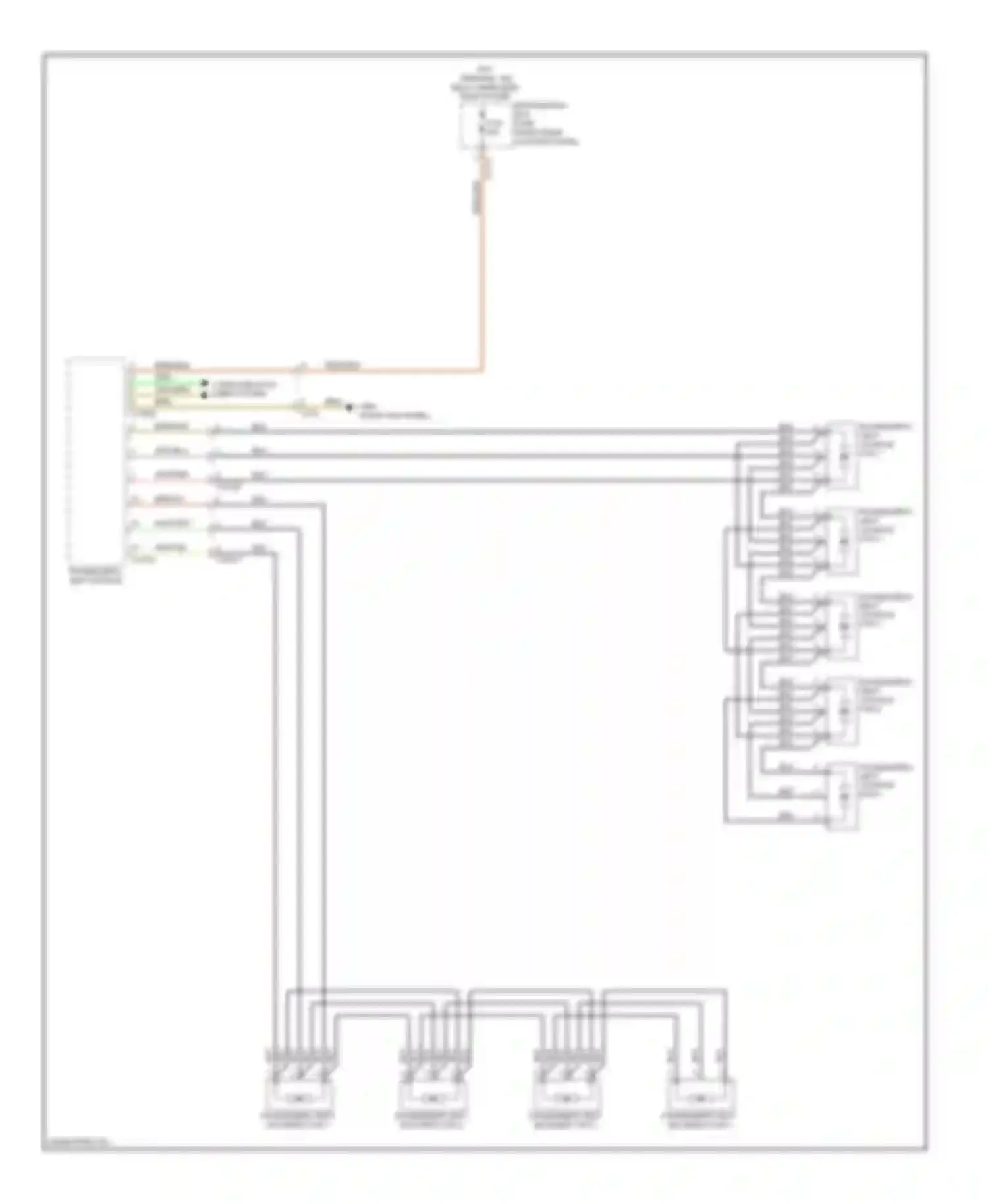 X6 BMW E71 (2007-2012): Seat ventilation circuit (2 of 2)