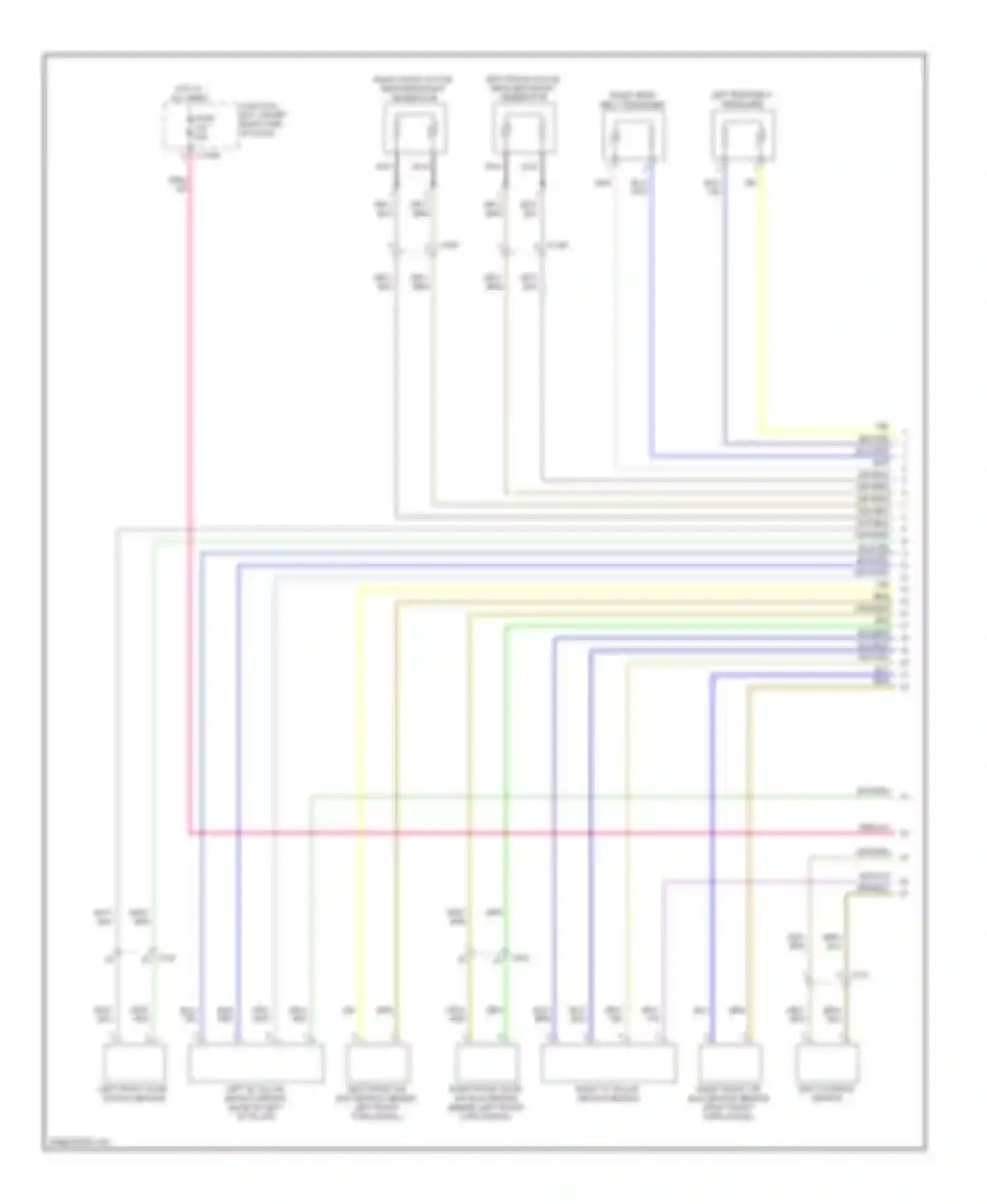 X6 BMW E71 (2007-2012): Supplemental restraints circuit (2 of 3)