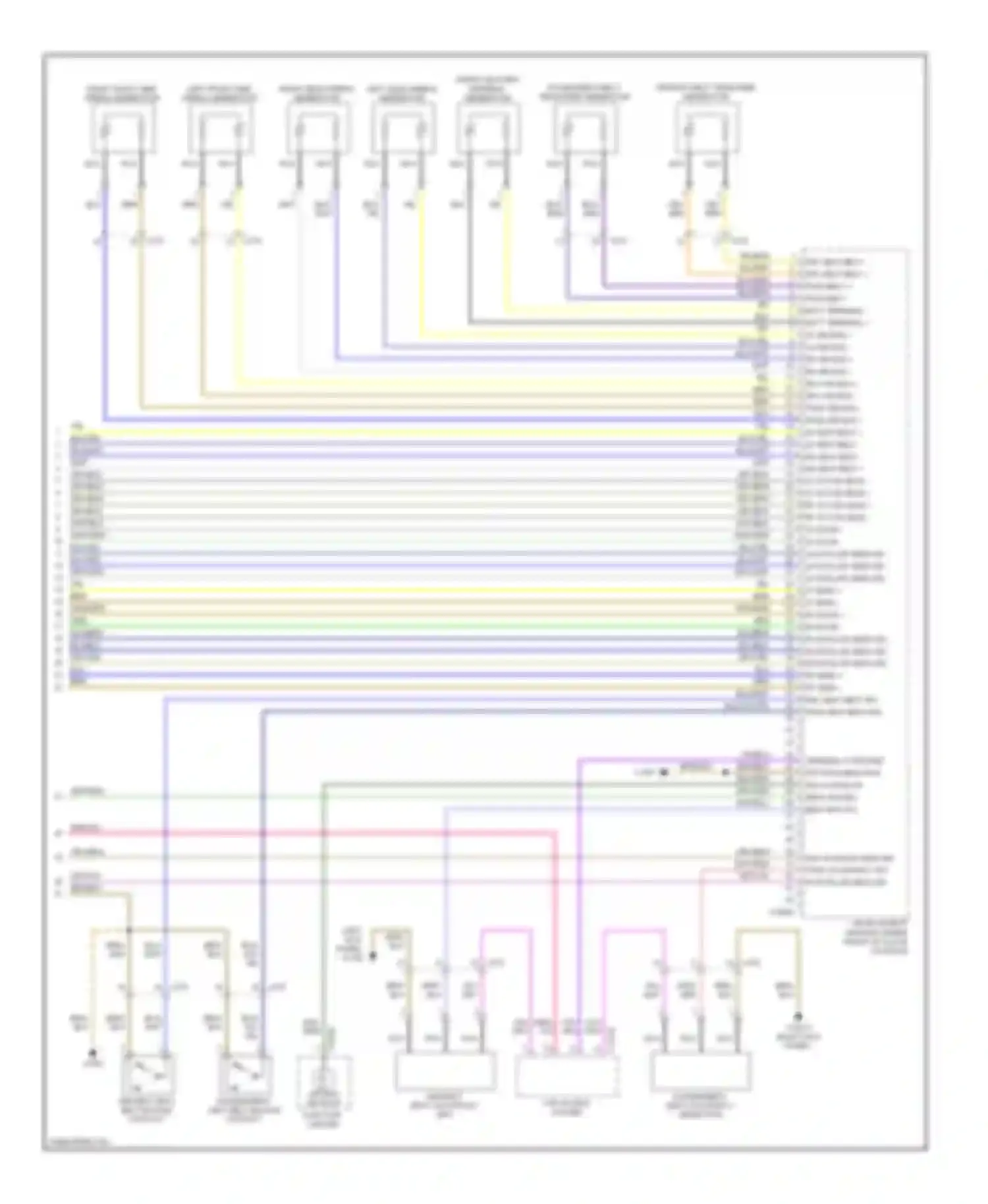 X6 BMW E71 (2007-2012): Supplemental restraints circuit (3 of 3)